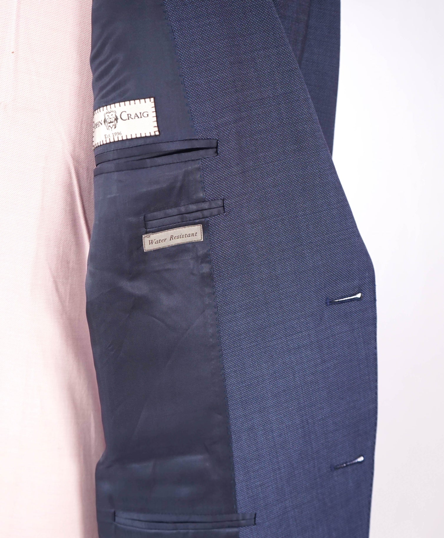 $1,895 CANALI - "WATER RESISTANT" Blue Birdseye Wool Blazer - 46R