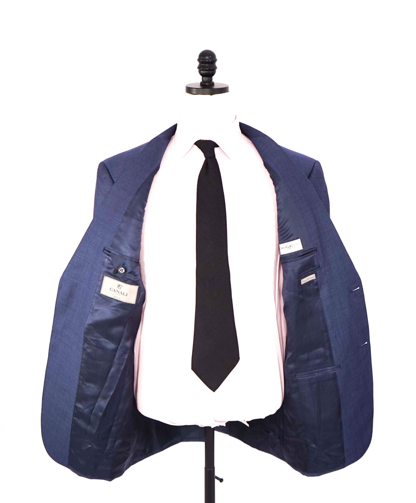 $1,895 CANALI - "WATER RESISTANT" Blue Birdseye Wool Blazer - 46R