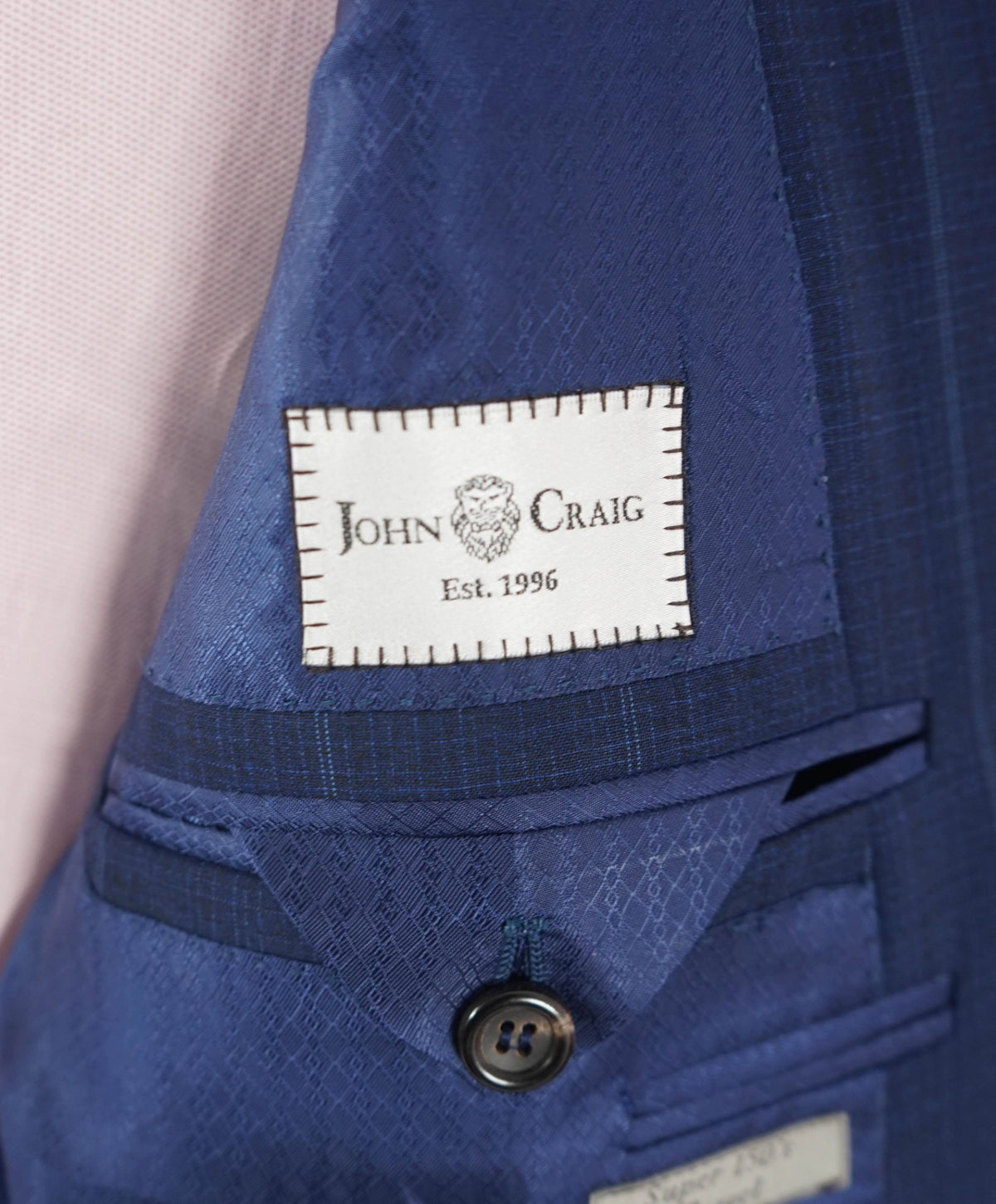 $2,395 CANALI - "Exclusive" Blue Stripe Super 150's Wool Blazer - 46R