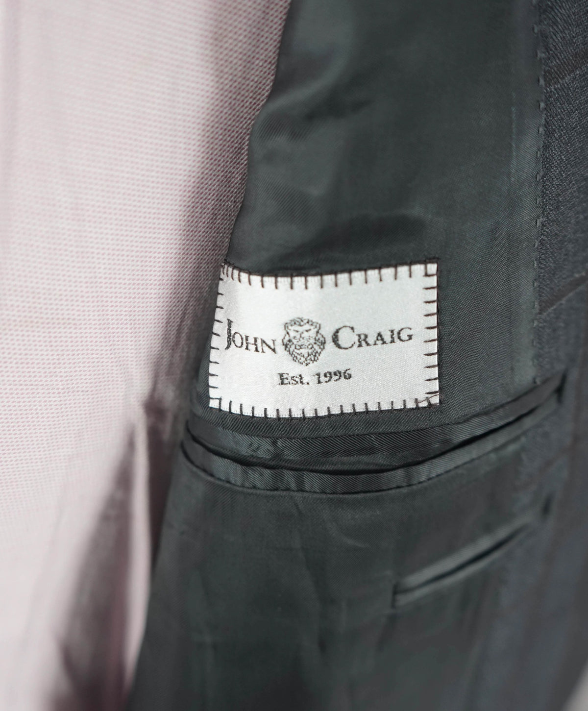 $1,895 CANALI - Gray Windowpane Wool Blazer - 46R