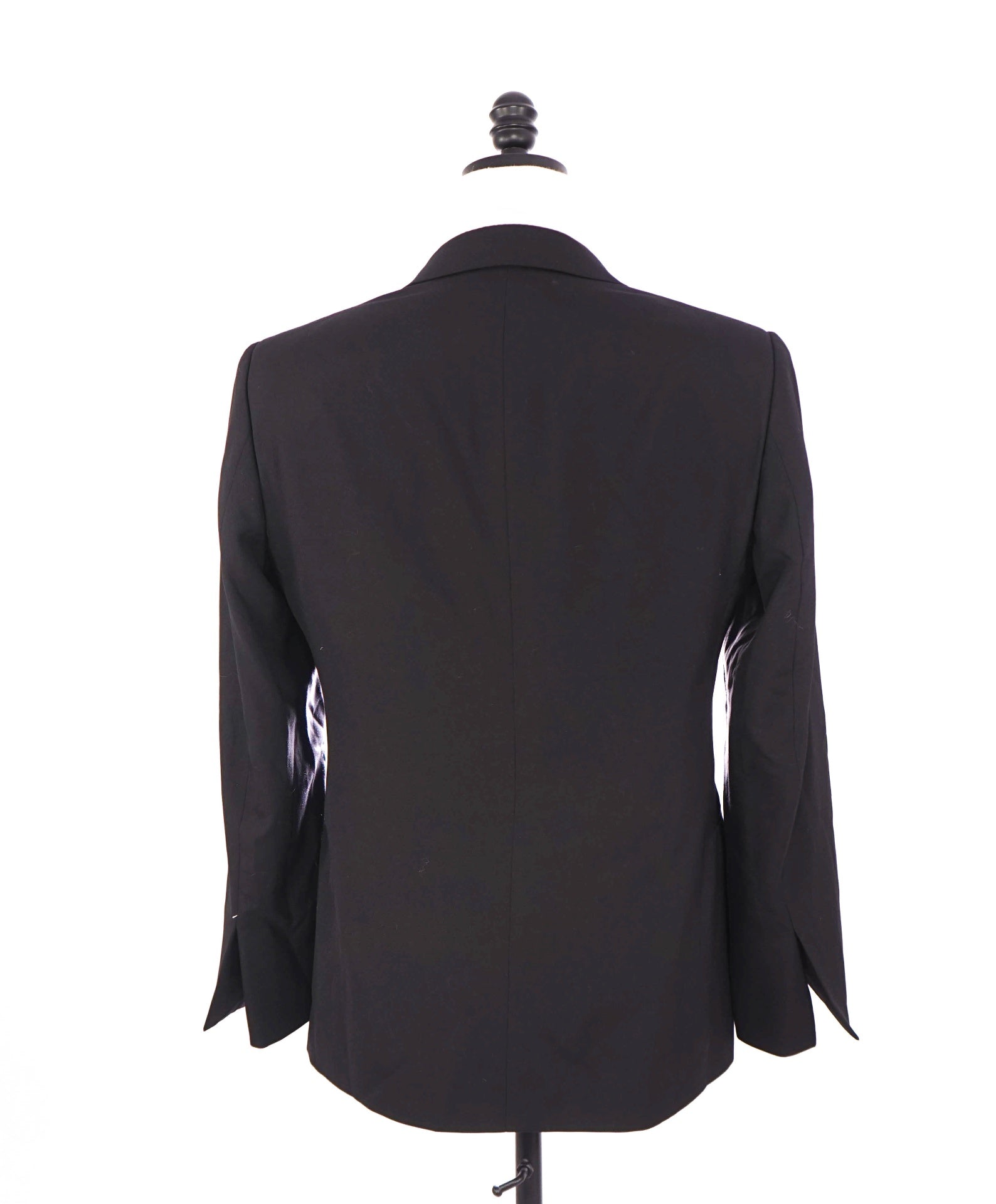 $4,290 RALPH LAUREN PURPLE LABEL - Black Wool Peak Lapel Tuxedo - 38R