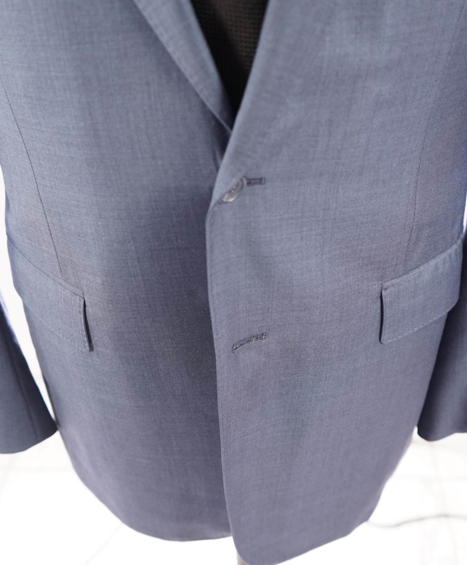 $5,950 DAVID AUGUST - *Made For MLBs Brandon League* Pastel Blue Suit - 42R