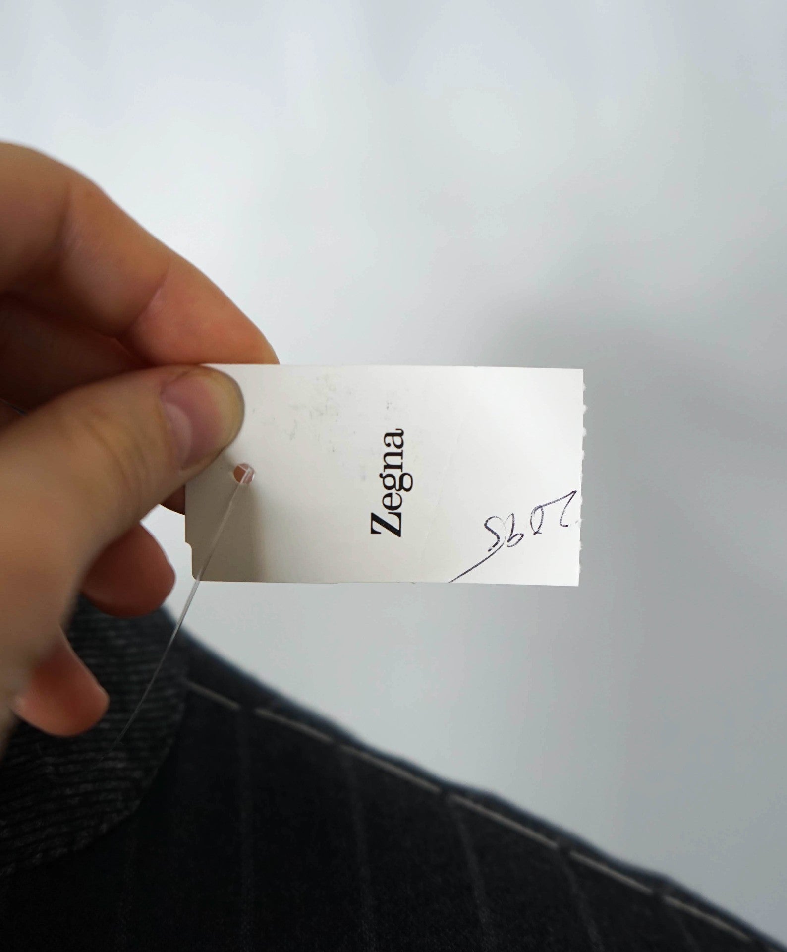 $6,990 ZEGNA - Gray Chalk Stripe TROFEO Cashmere/Wool Suit - 44R