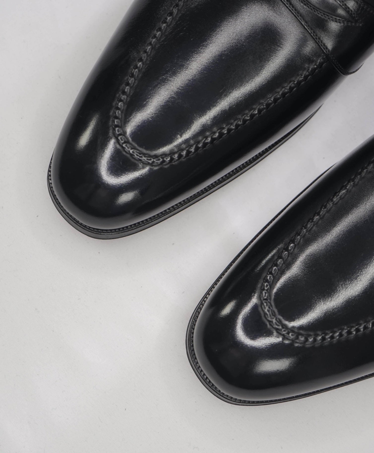 $1,790 TOM FORD - Black Leather Loafers - US 7.5 EE (7TF)