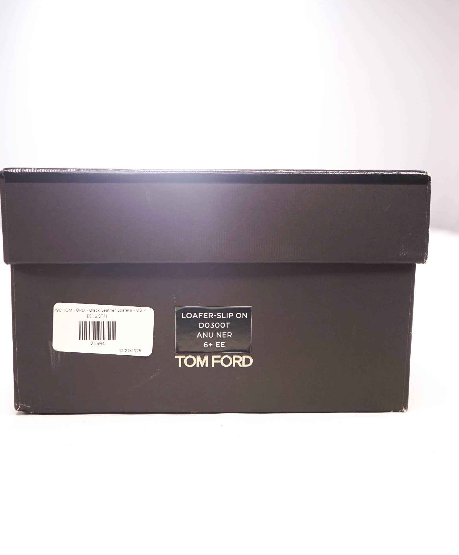$1,790 TOM FORD - Black Leather Penny Loafers - US 7 EE (6.5TF)