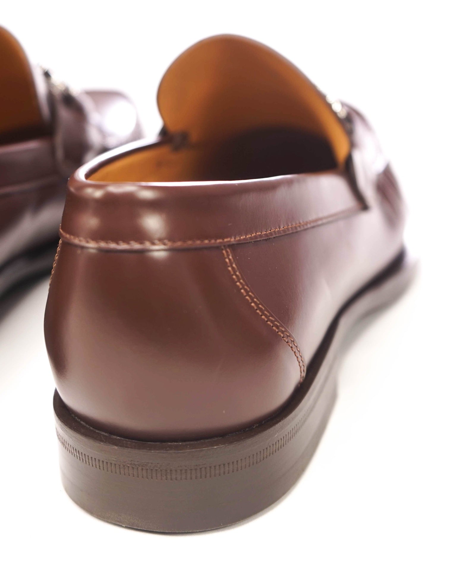 $950 FERRAGAMO - Brown Leather "FORT" Loafers - 10 E