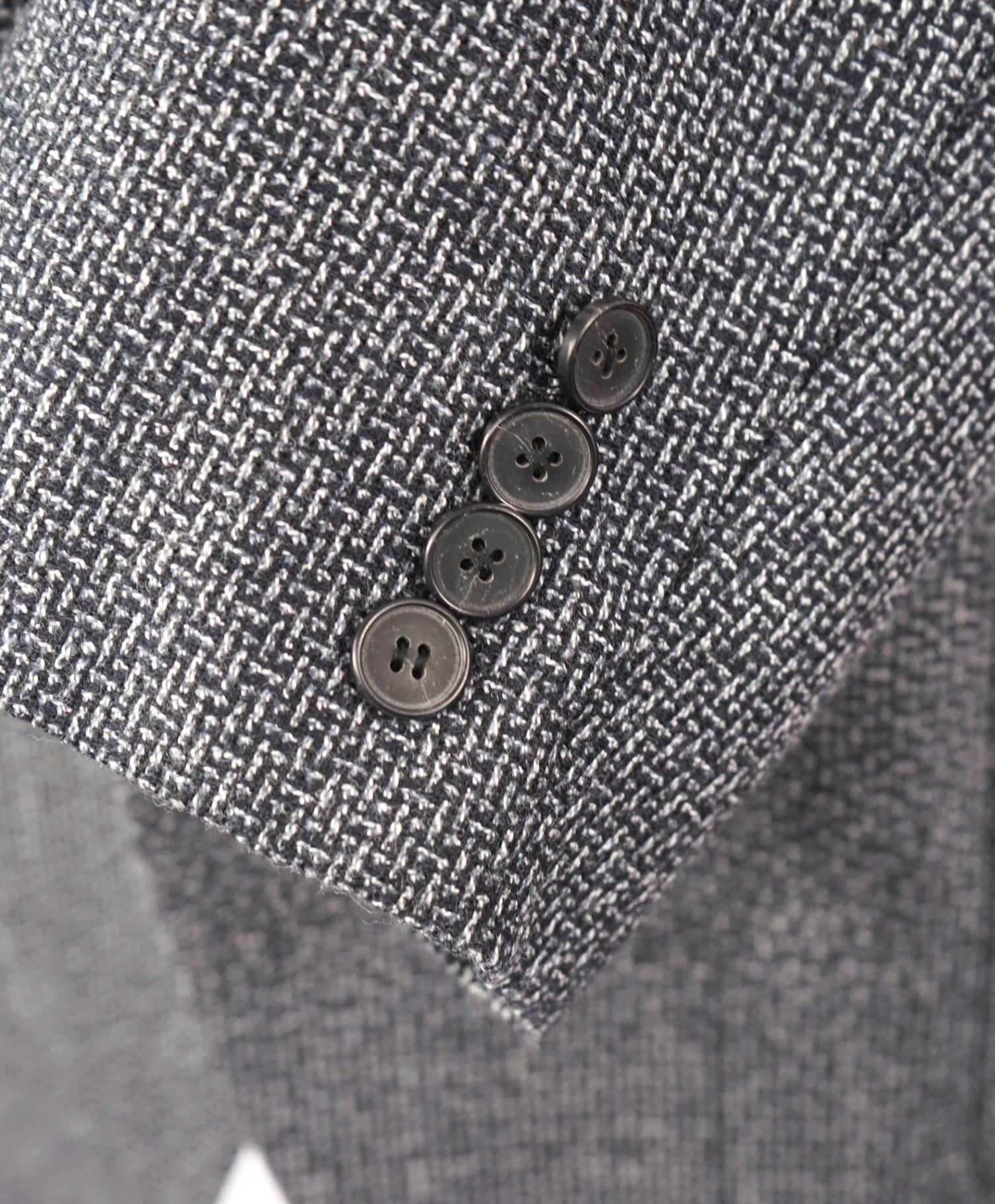 $1,199 HUGO BOSS - Textured Dark Gray Wool Blazer - 46R