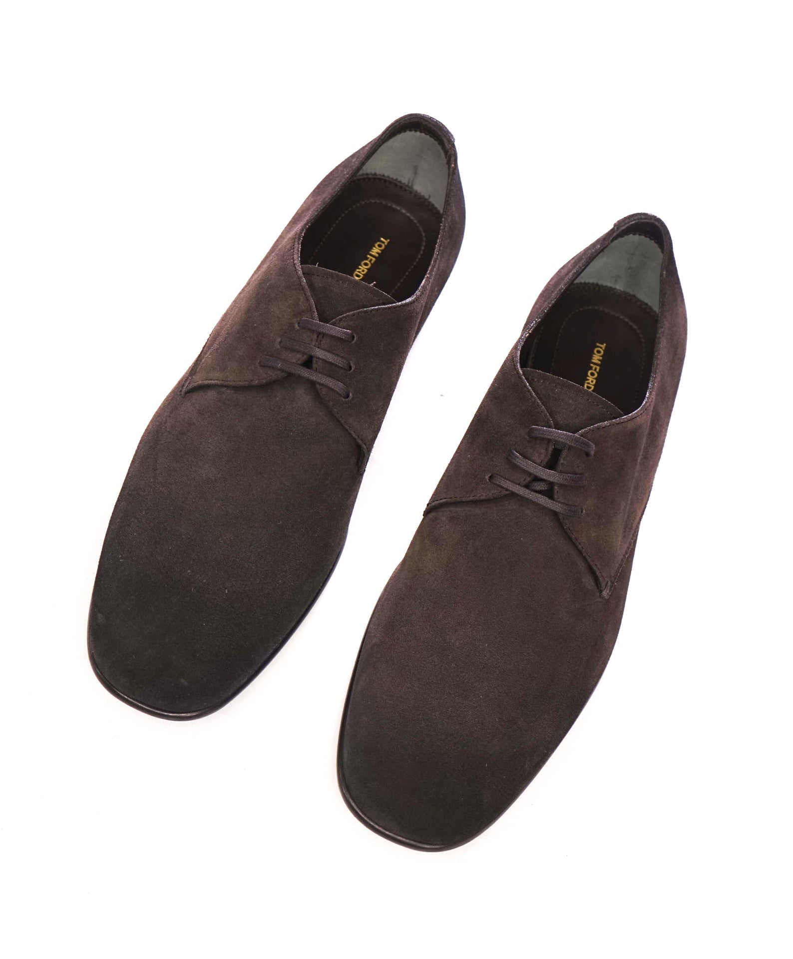 $1,890 TOM FORD - Brown Distressed Suede Derby - US 10 (9.5TF)