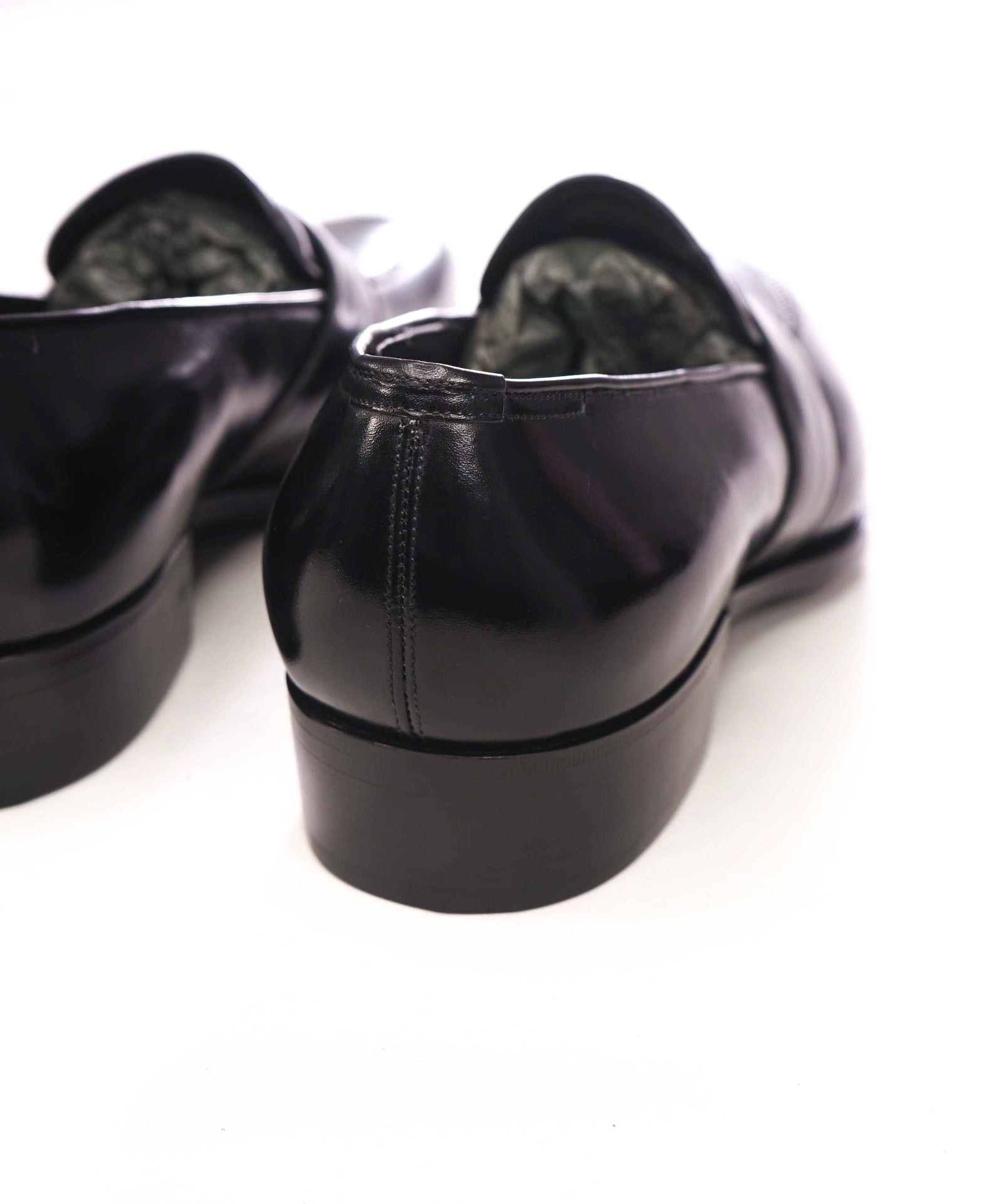 $1,790 TOM FORD - Black Leather Penny Loafers - US 7 EE (6.5TF)