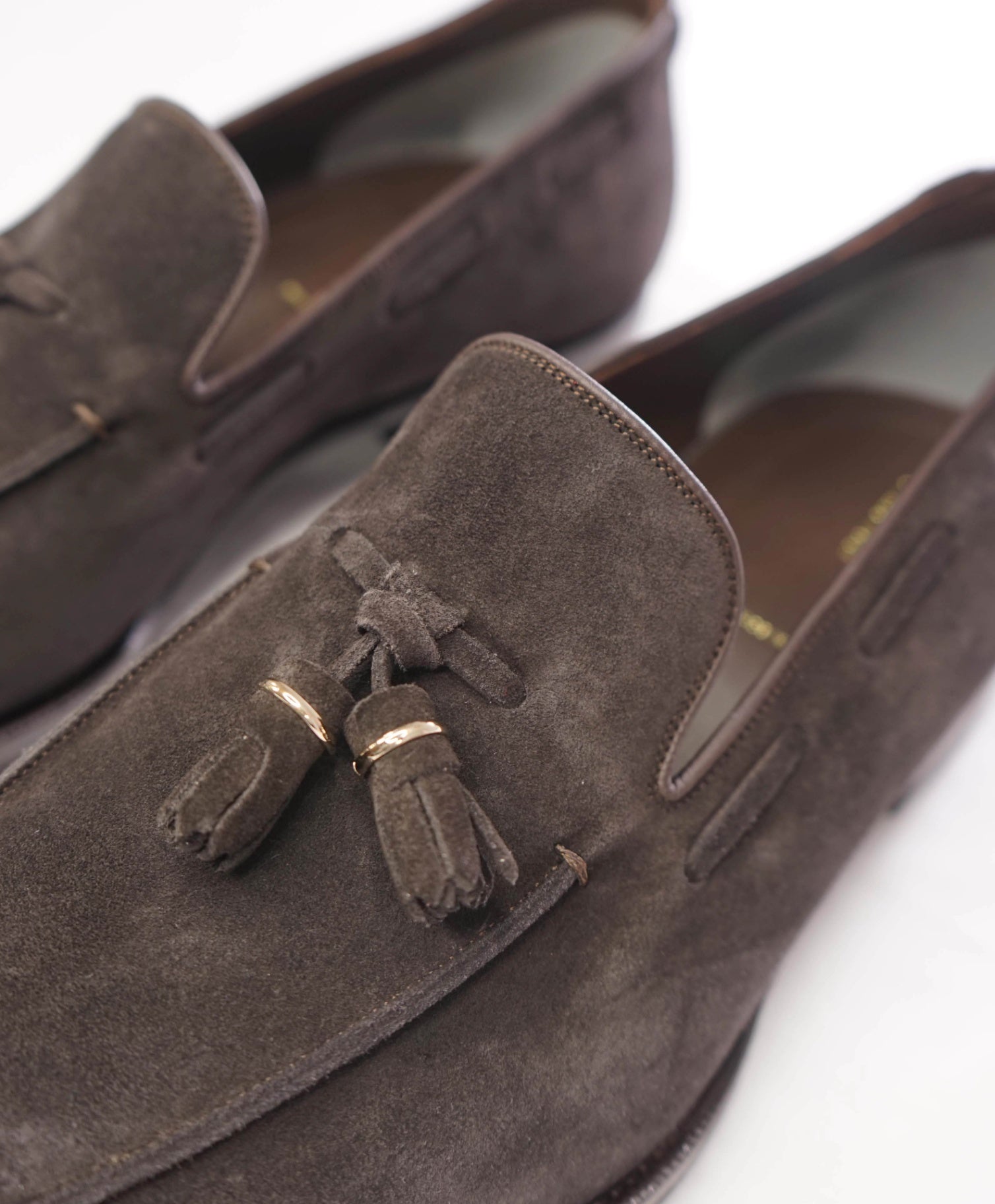 $1,890 TOM FORD - Brown Suede "Edgar" Tassel Loafers - US 11 (10.5TF)