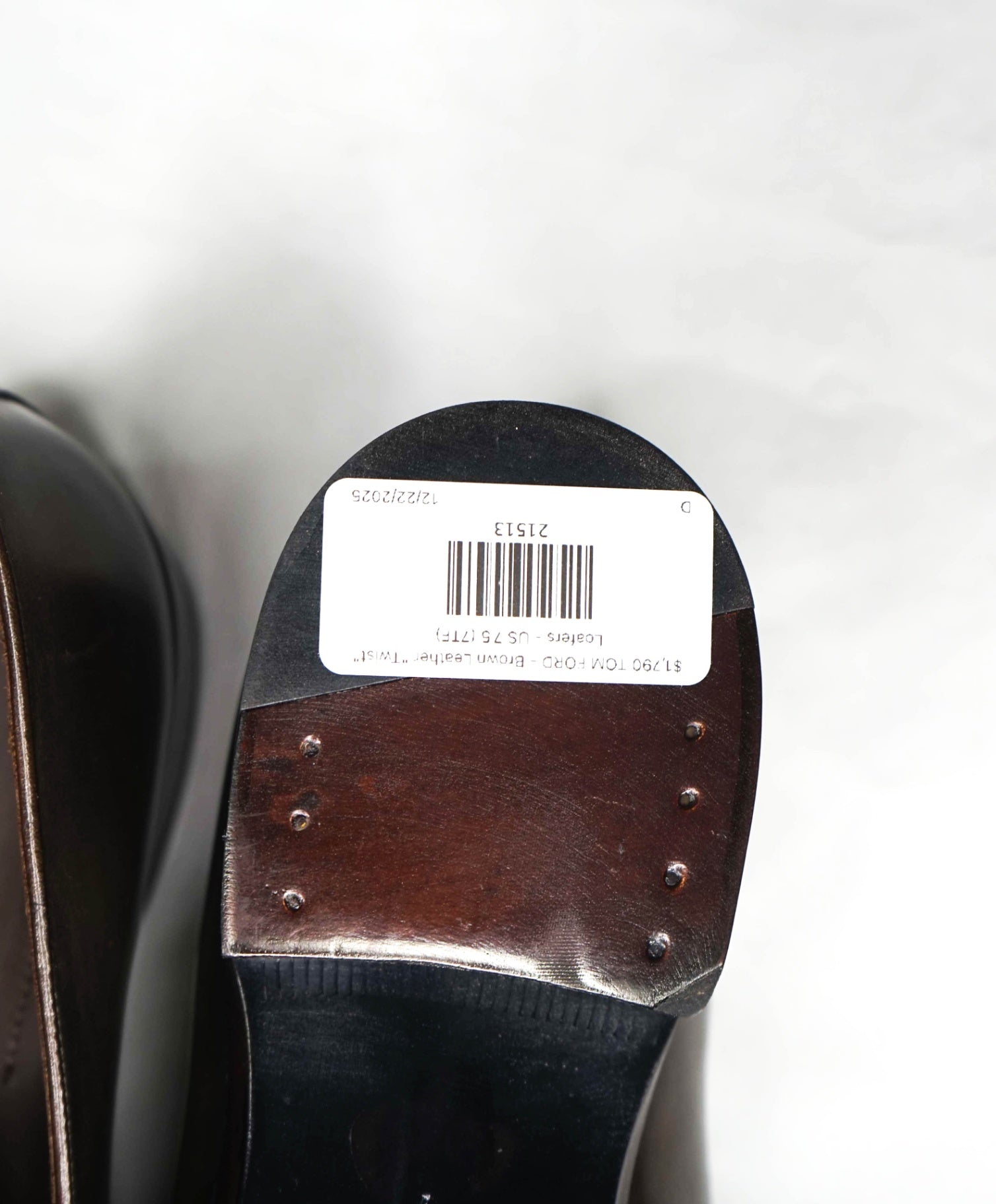 $2,250 TOM FORD - Crocodile Brown Leather "Twist" Loafers - US 7.5 (7TF)