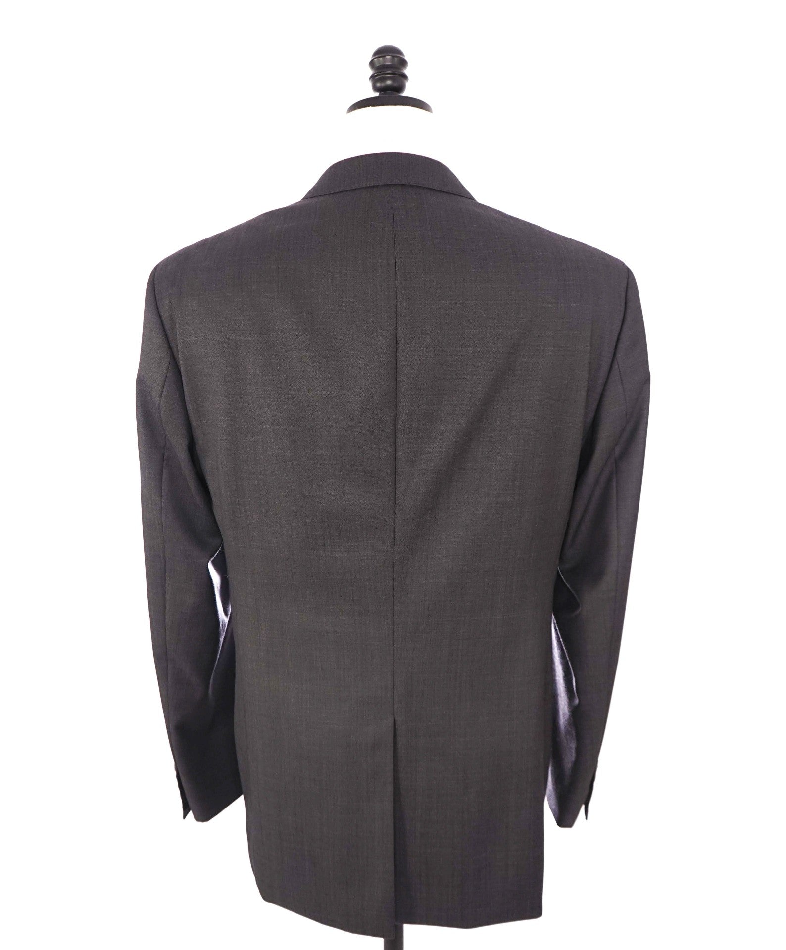 $1,195 HUGO BOSS - Solid Dark Gray Wool Suit - 46R