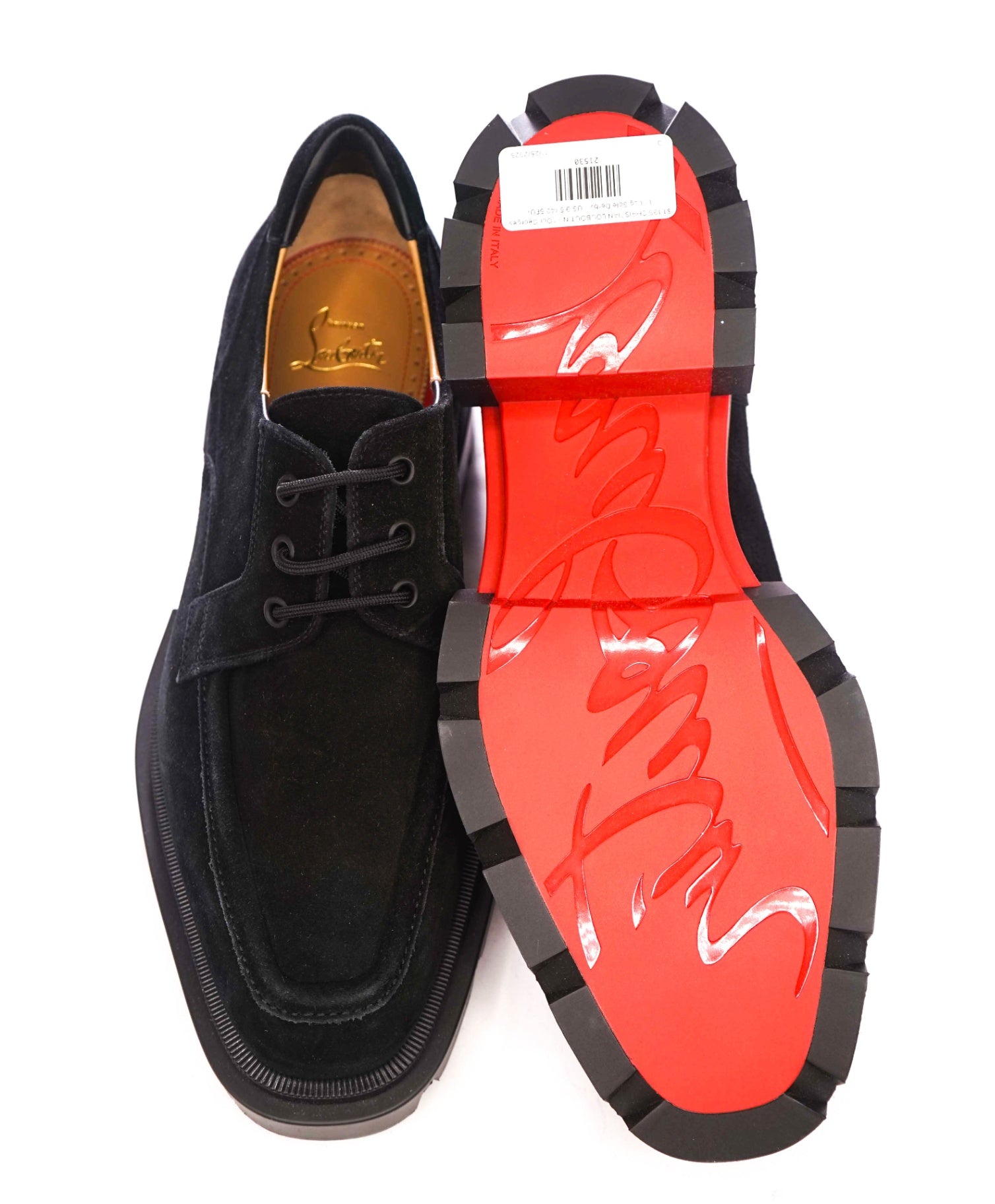 $1,195 CHRISTIAN LOUBOUTIN - "Our Georges L" Lug Sole Derby - US 9.5 (42.5EU)