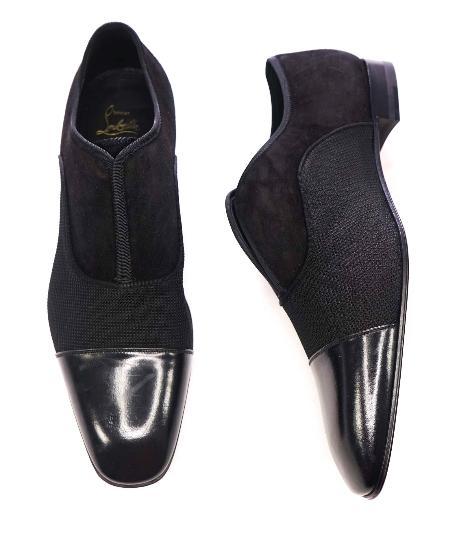 $1,050 CHRISTIAN LOUBOUTIN - "Alpha" Black Oxfords - US 11.5 (44.5EU)