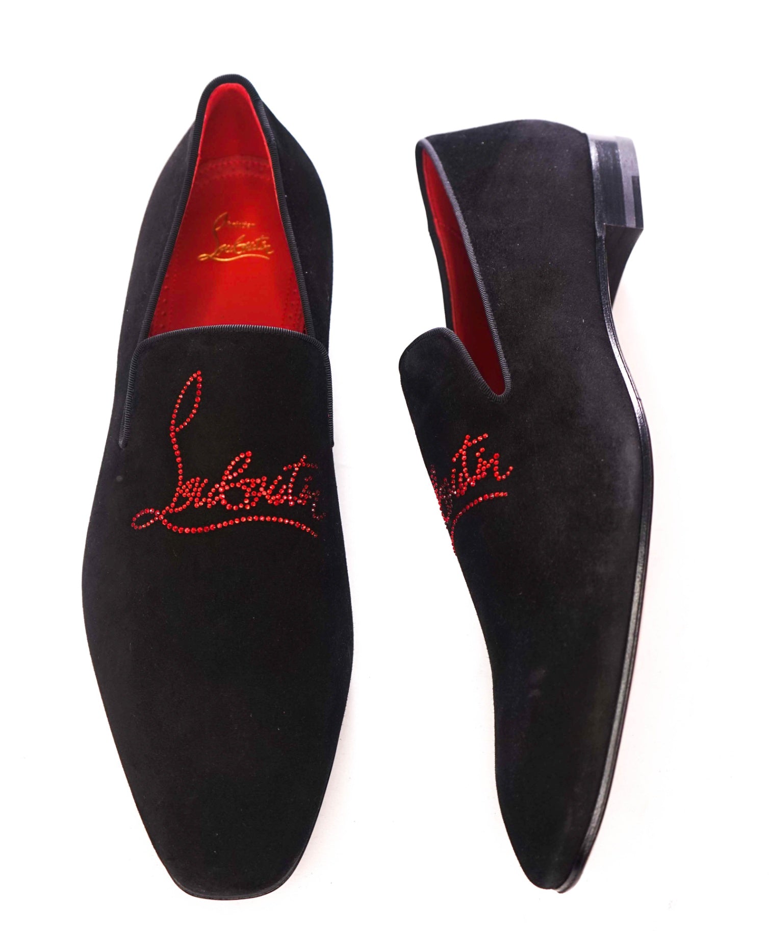 $1,100 CHRISTIAN LOUBOUTIN - *Dandelion Strass* Crystal Loafers - 13.5 (46.5EU)