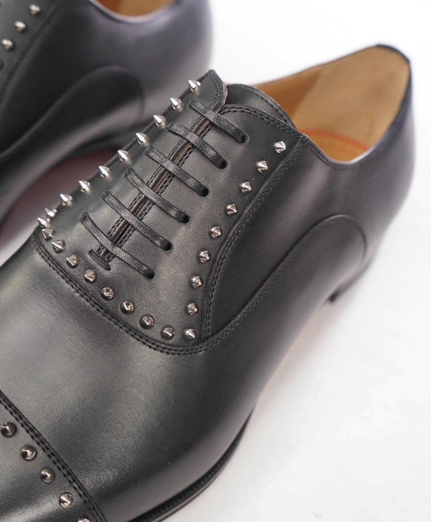 $1,200 CHRISTIAN LOUBOUTIN - *CLOOCLOO* Black Spike Oxfords - US 11.5 (44.5EU)