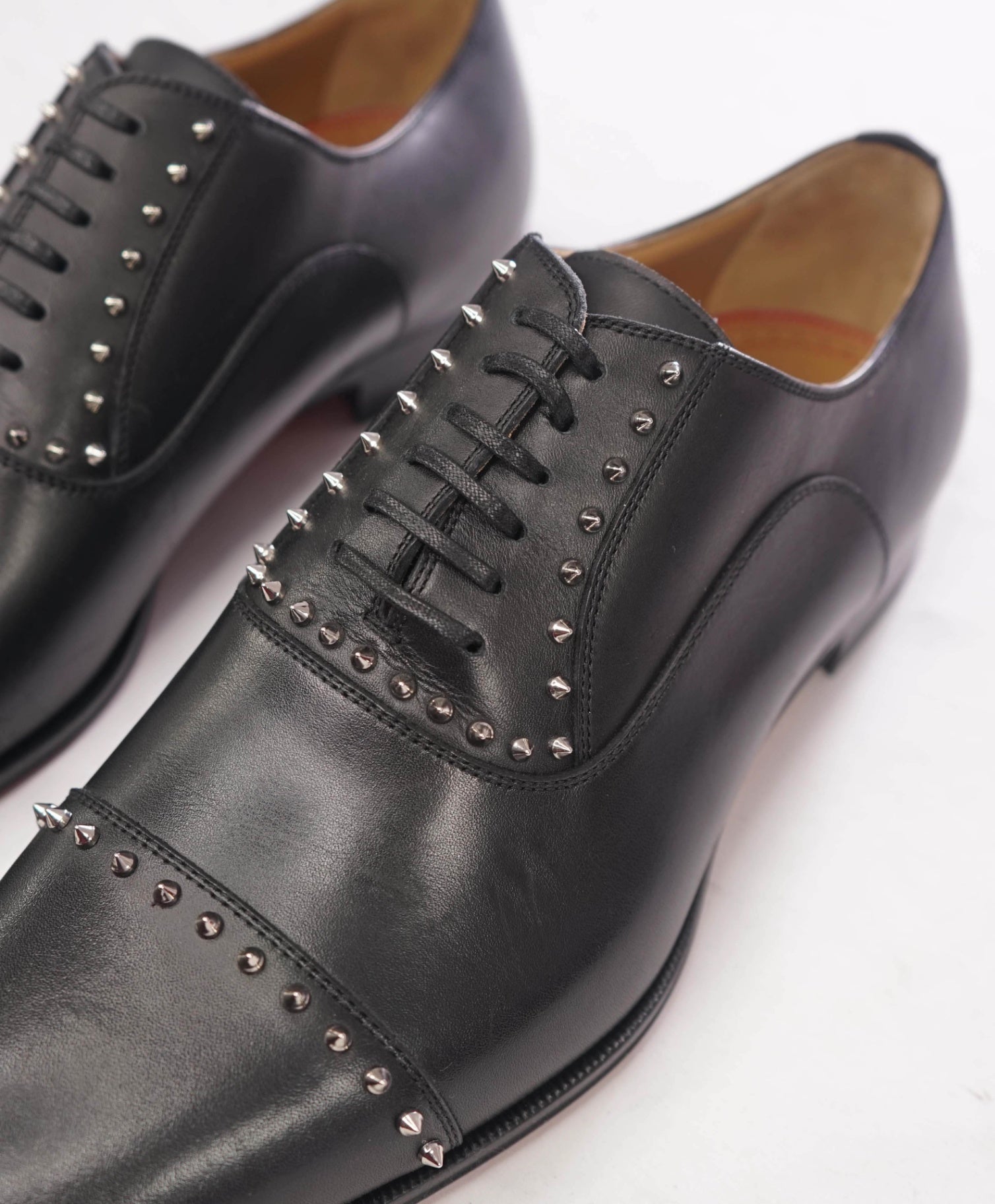 $1,200 CHRISTIAN LOUBOUTIN - *CLOOCLOO* Black Spike Oxfords - US 8.5 (41.5EU)