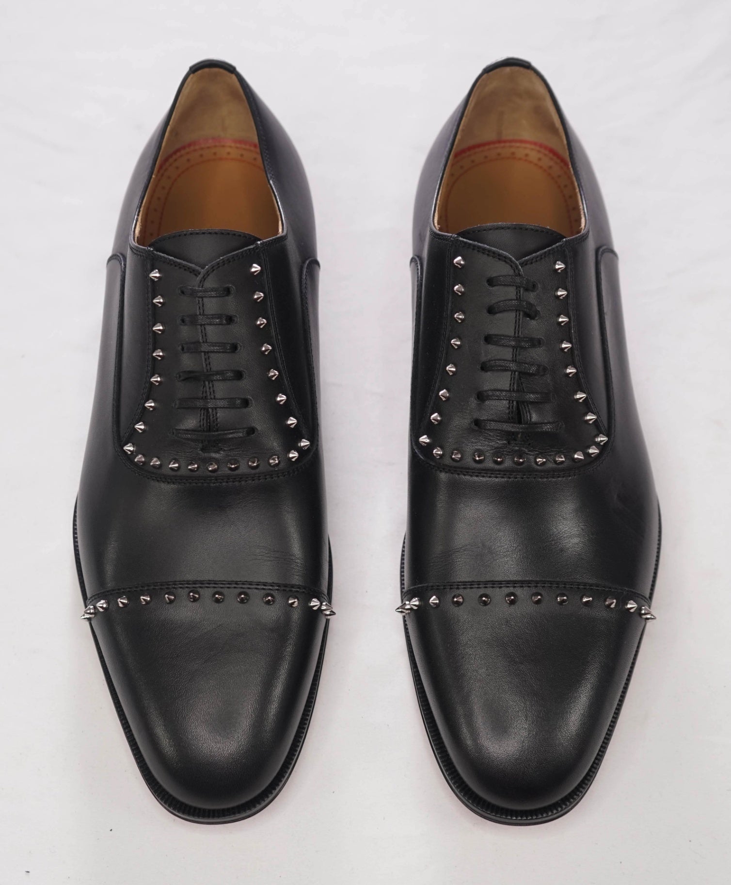$1,200 CHRISTIAN LOUBOUTIN - *CLOOCLOO* Black Spike Oxfords - US 8.5 (41.5EU)