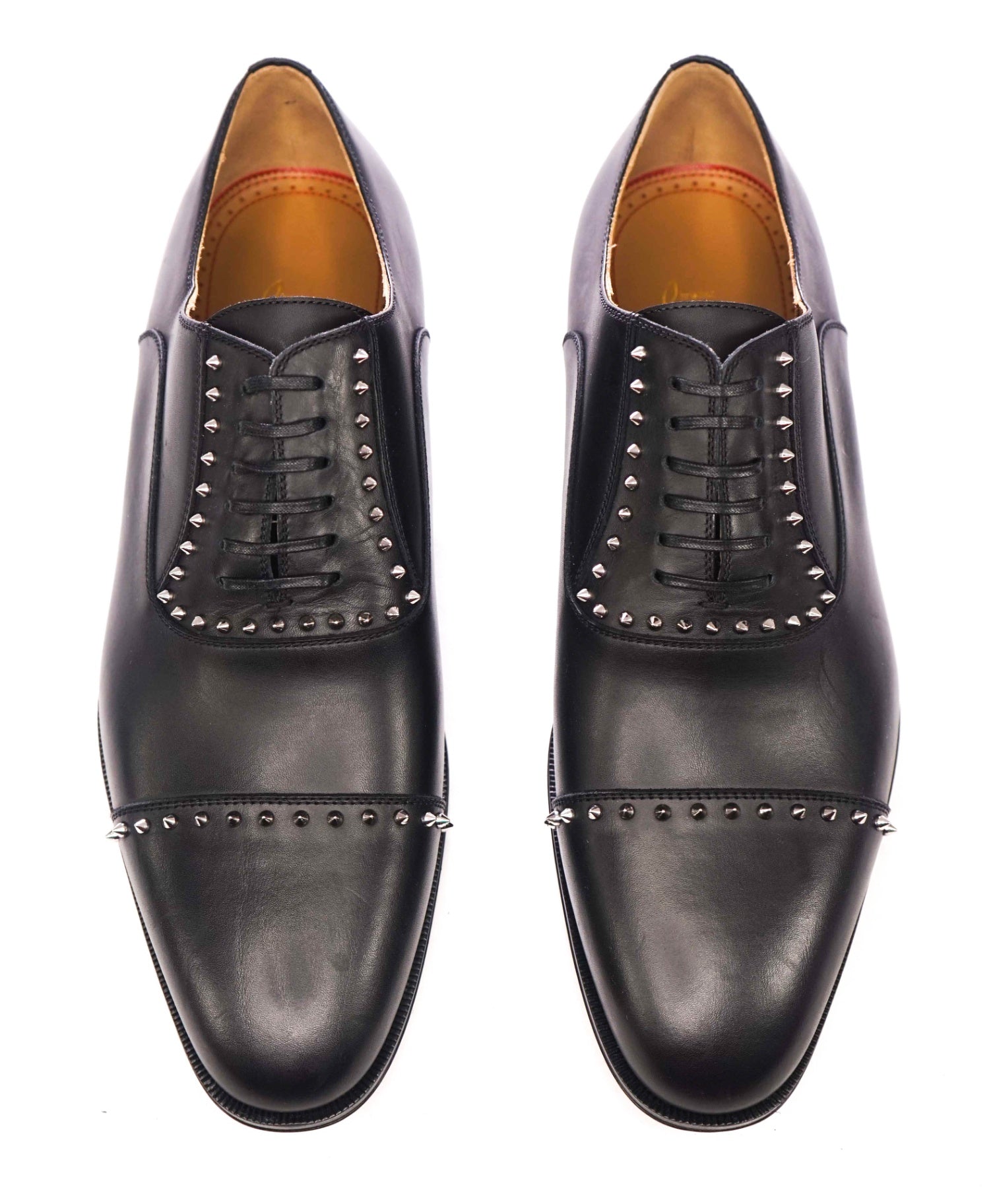 $1,200 CHRISTIAN LOUBOUTIN - *CLOOCLOO* Black Spike Oxfords - US 11.5 (44.5EU)