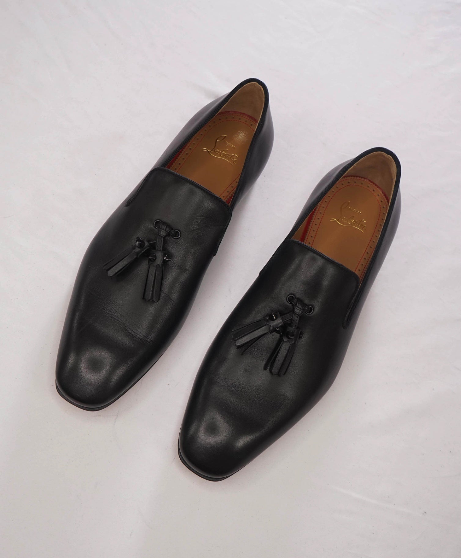 $1,050 CHRISTIAN LOUBOUTIN - *Dandelion* Leather Spike Tassel Loafers - US 9.5 (42.5EU)
