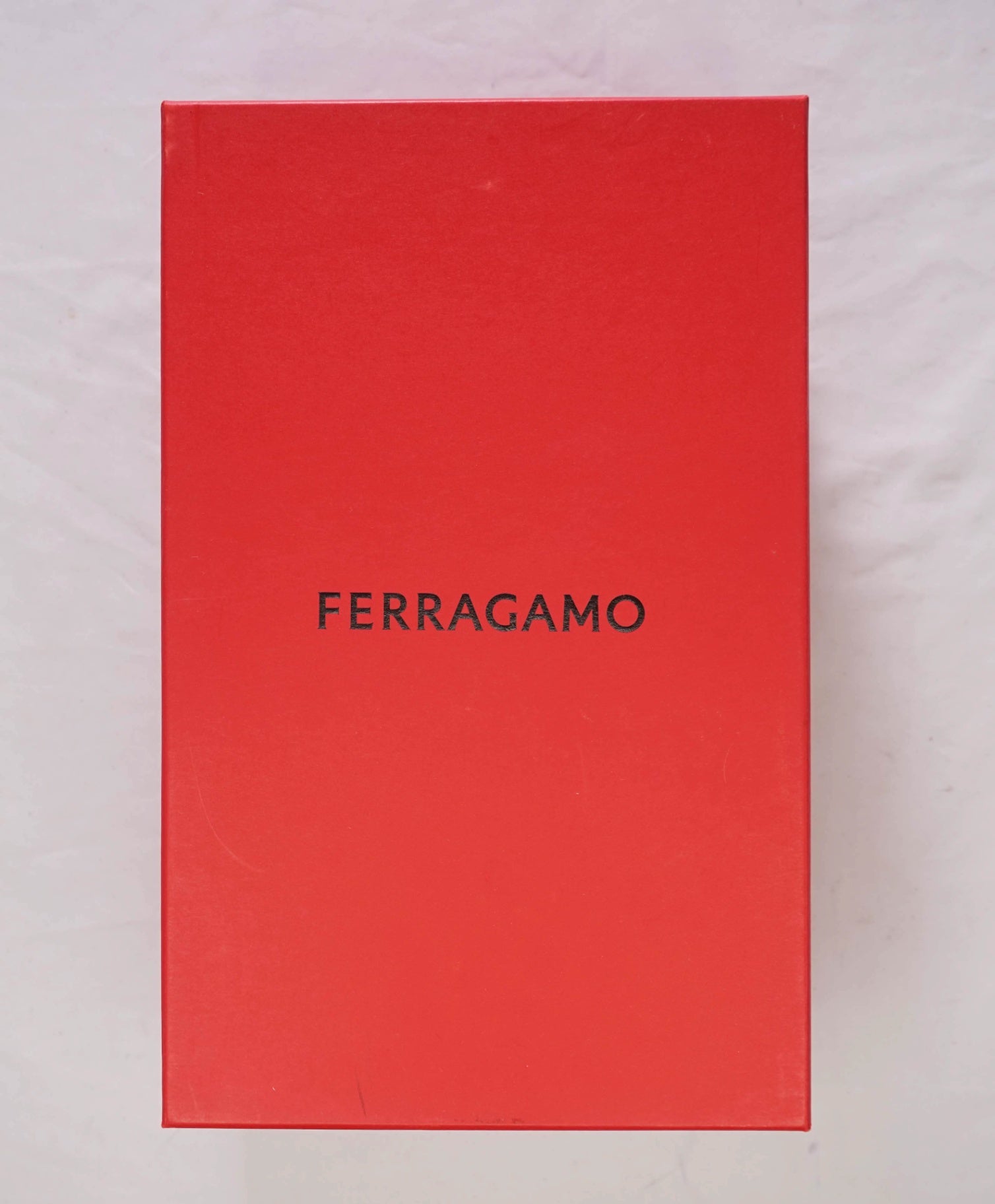 $850 FERRAGAMO - Black Leather "GIN 4" Loafers - 12 EE