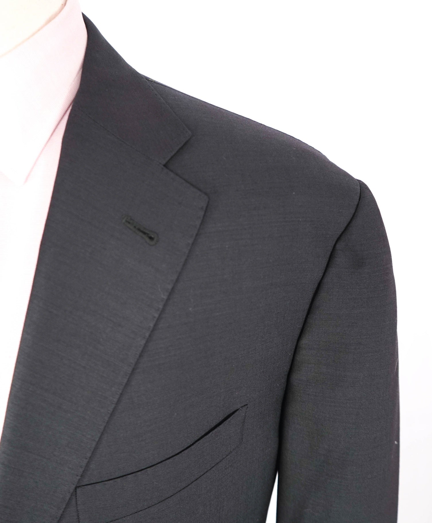 $1,595 CORNELIANI - Solid Gray Blazer Patch Pockets - 42L