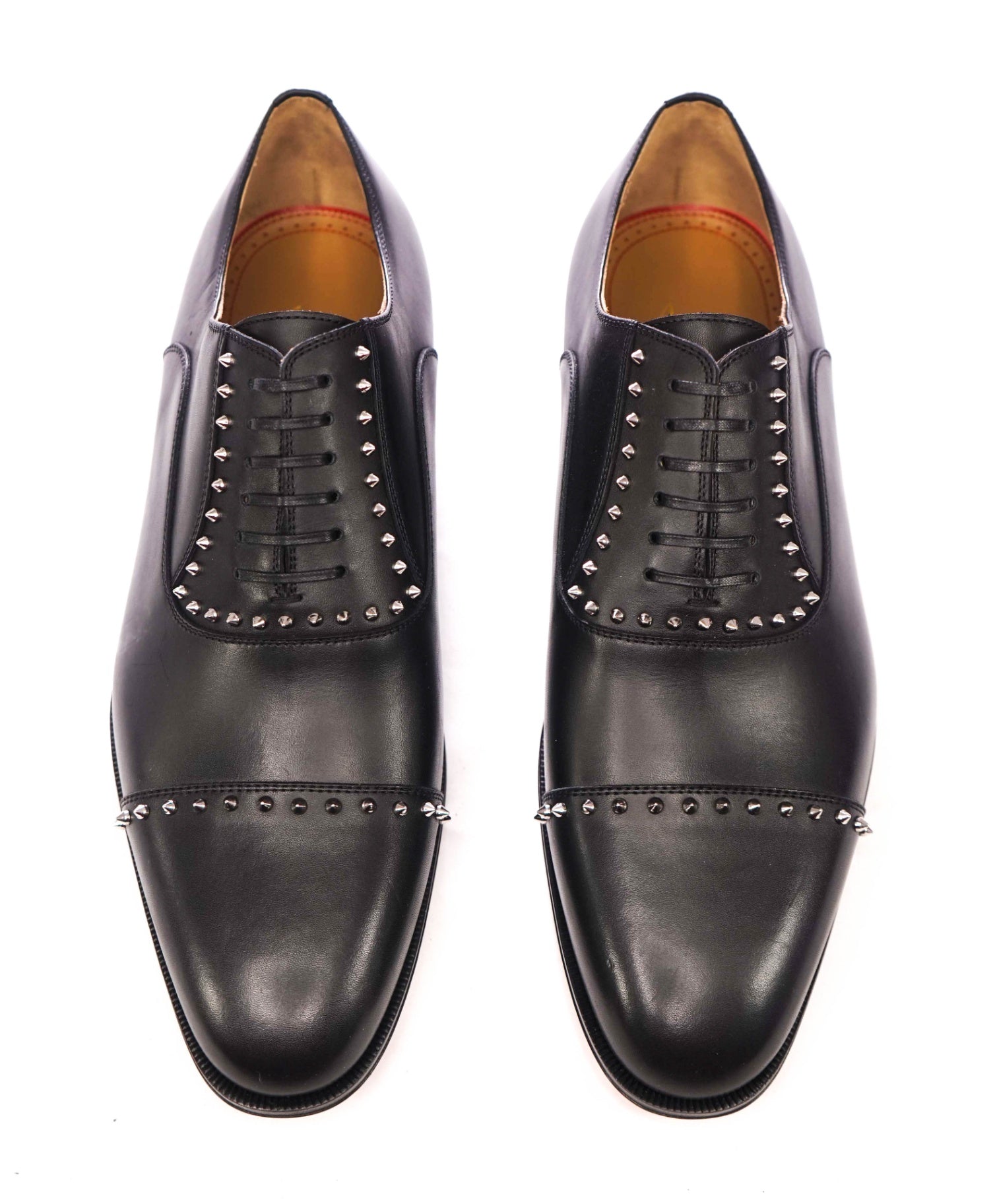 $1,200 CHRISTIAN LOUBOUTIN - *CLOOCLOO* Black Spike Oxfords - US 11.5 (44.5EU)