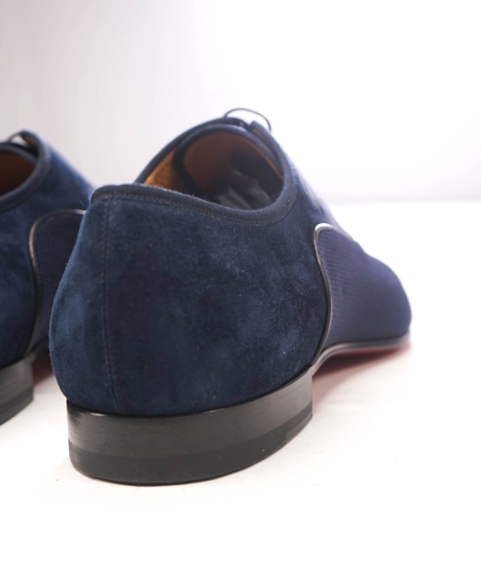 $1,050 CHRISTIAN LOUBOUTIN - *GREGGO* Suede Navy Oxfords - US 12 (45EU)