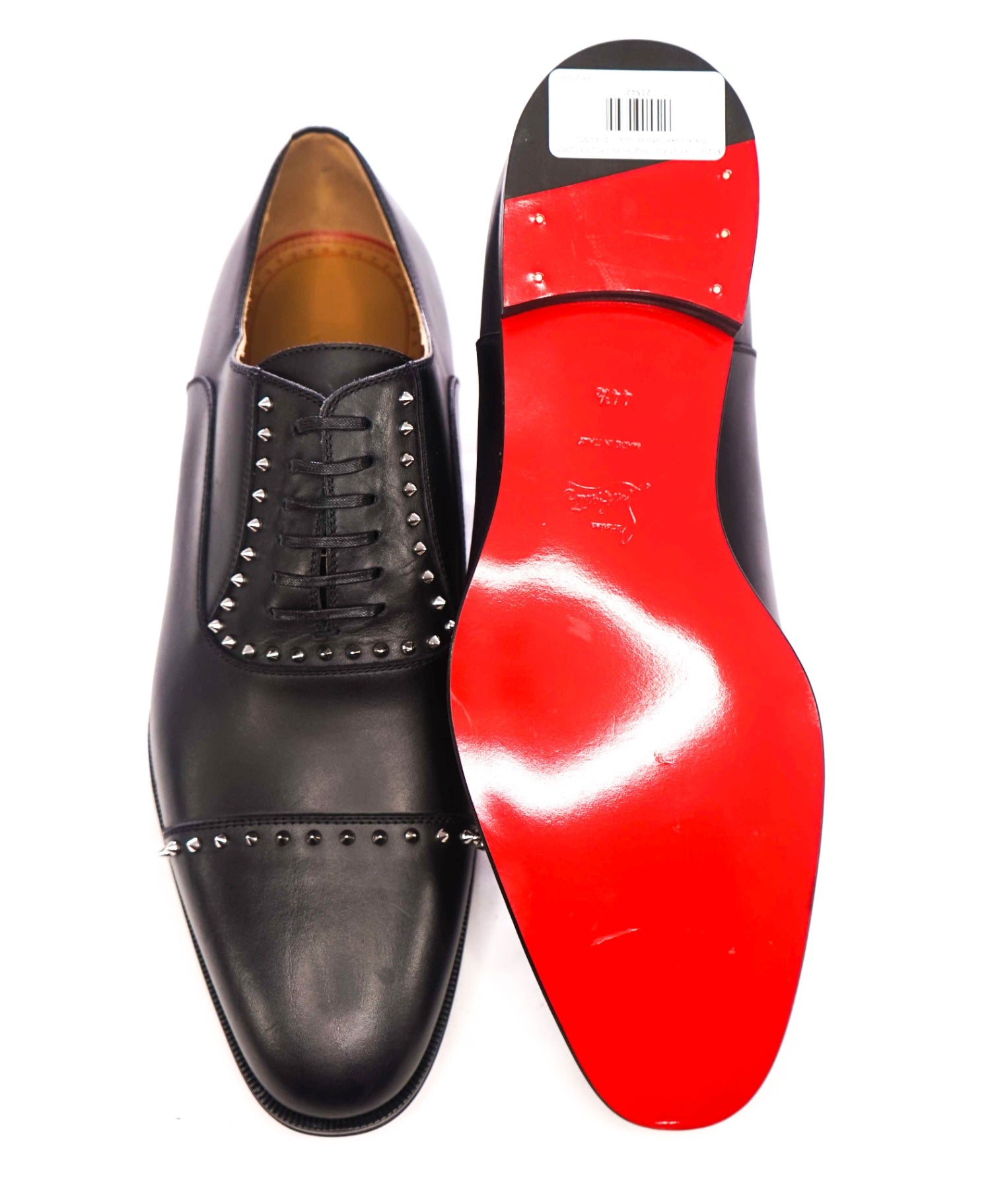 $1,200 CHRISTIAN LOUBOUTIN - *CLOOCLOO* Black Spike Oxfords - US 11.5 (44.5EU)