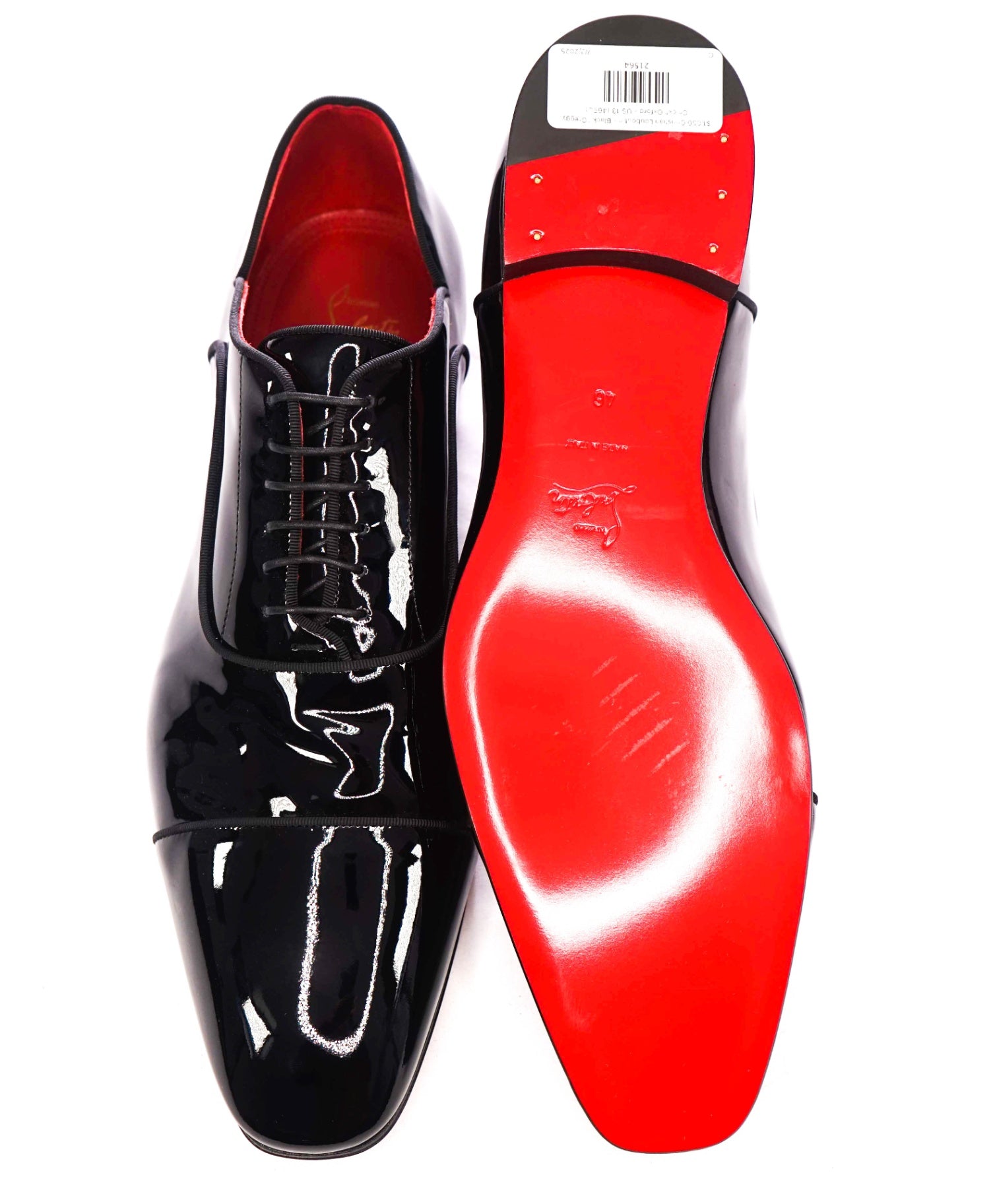 $1,050 Christian Louboutin - Black "Greggy Chick" Oxford - US 13 (46EU)