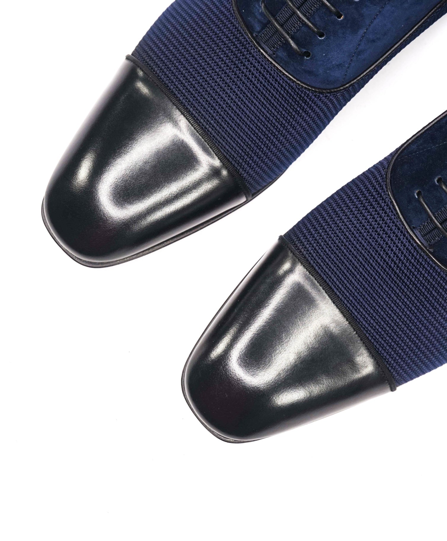 $1,050 CHRISTIAN LOUBOUTIN - *GREGGO* Suede Navy Oxfords - US 12 (45EU)