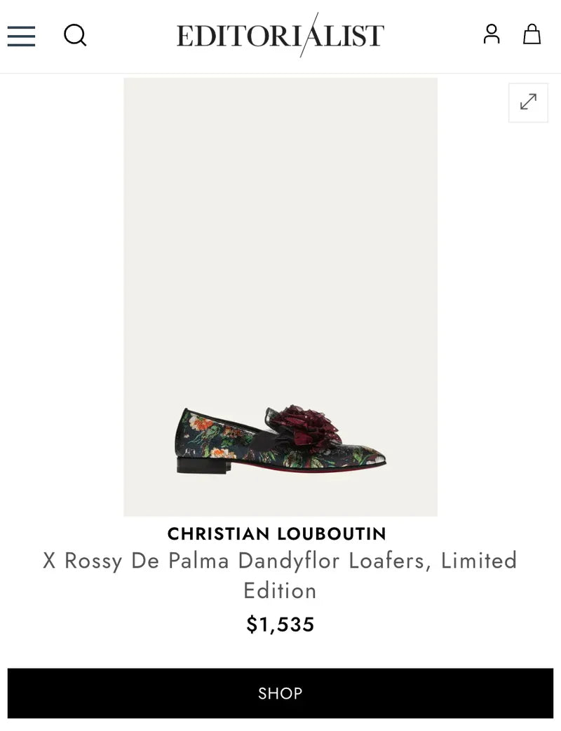 $1,535 Christian Louboutin "Edition limitée" Rossy De Palma - US 10.5 (43.5EU)