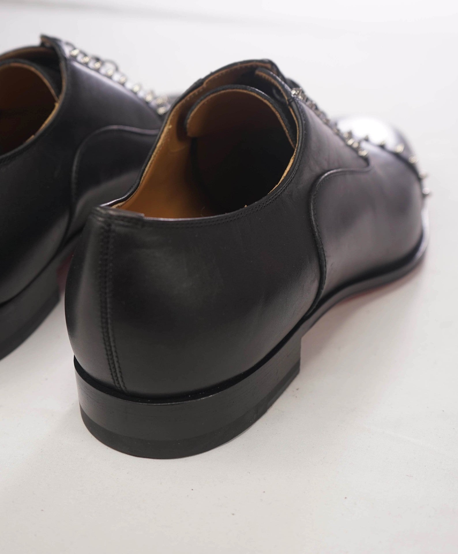 $1,200 CHRISTIAN LOUBOUTIN - *CLOOCLOO* Black Spike Oxfords - US 8.5 (41.5EU)