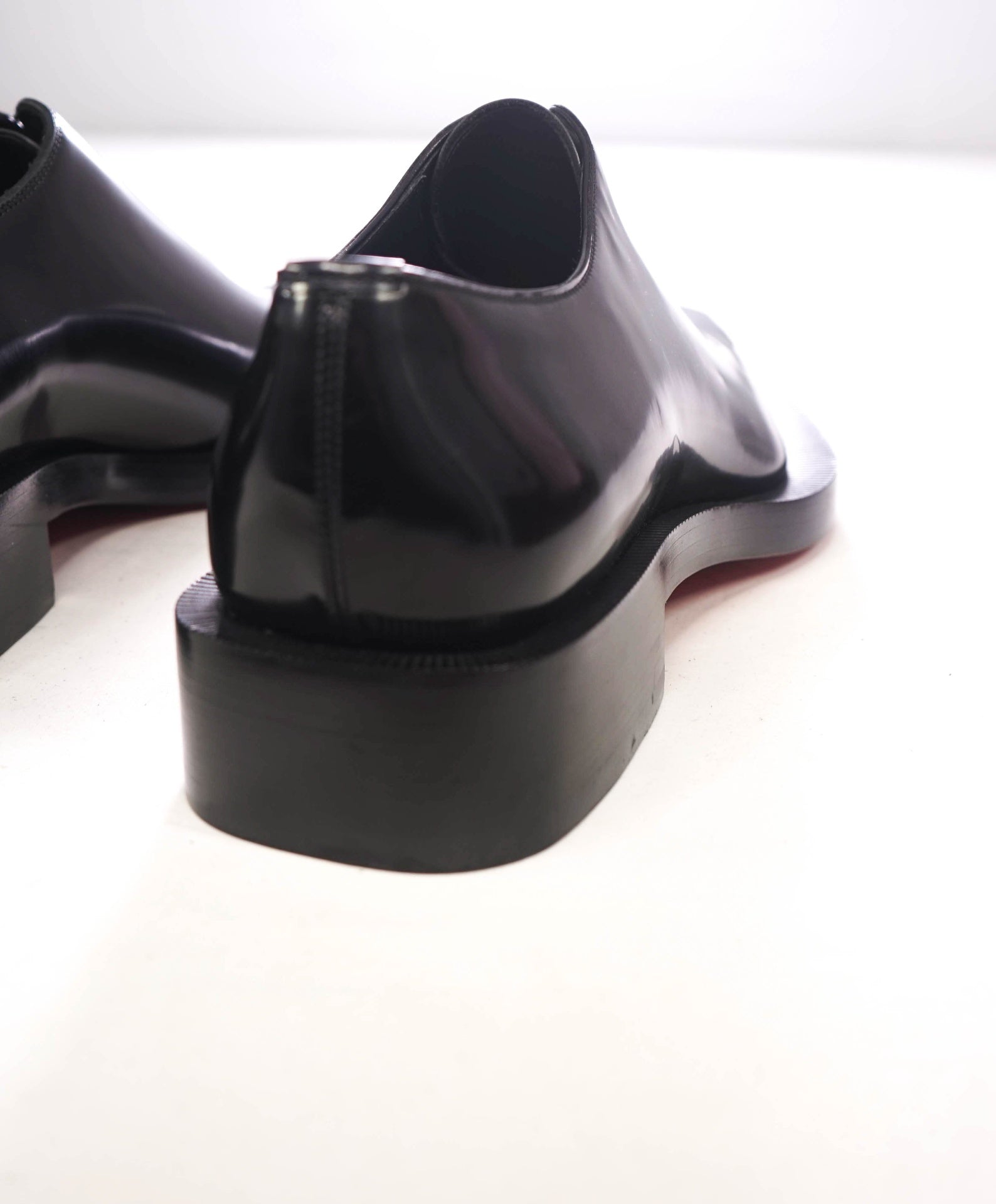 $1,545 CHRISTIAN LOUBOUTIN - Black "Caraca Abrasivato" Oxford - US 13 (46EU)