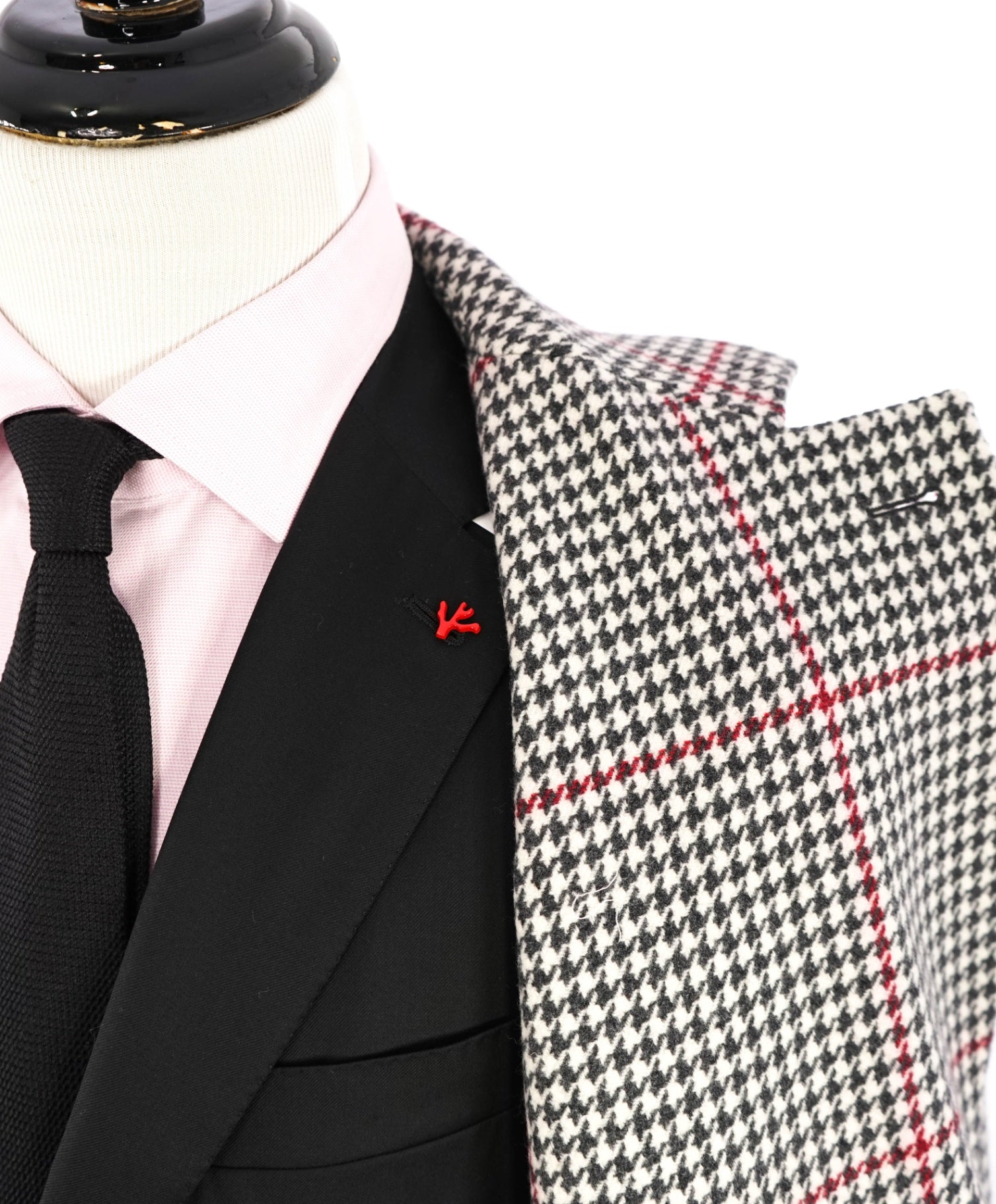 $2,250 ELEVENTY - Oversize Houndstooth CASHMERE/Wool Coat - 40R (50 EU)