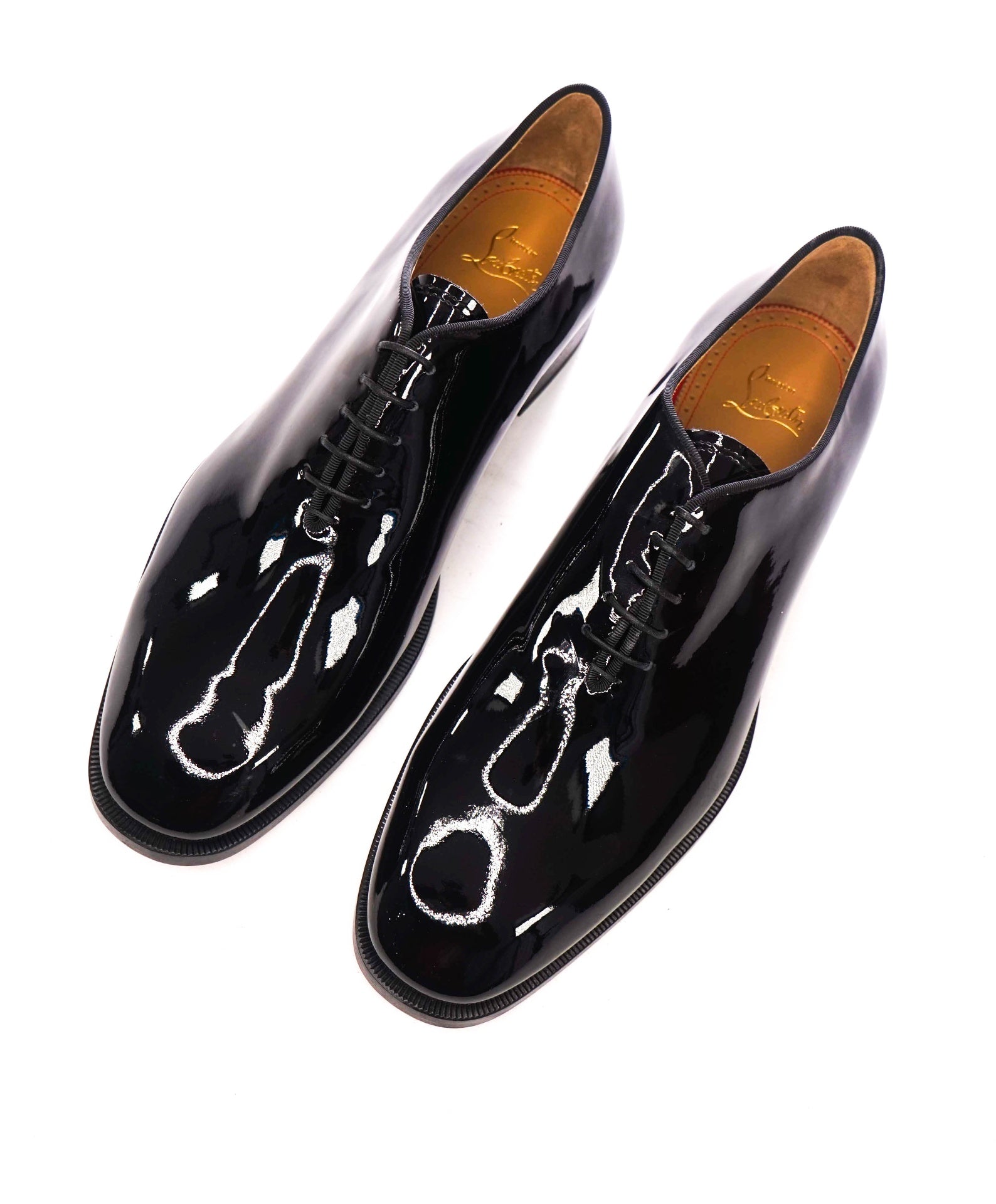 $1,145 CHRISTIAN LOUBOUTIN - *CORTEO* Black Patent Oxfords - US 10 (43EU)