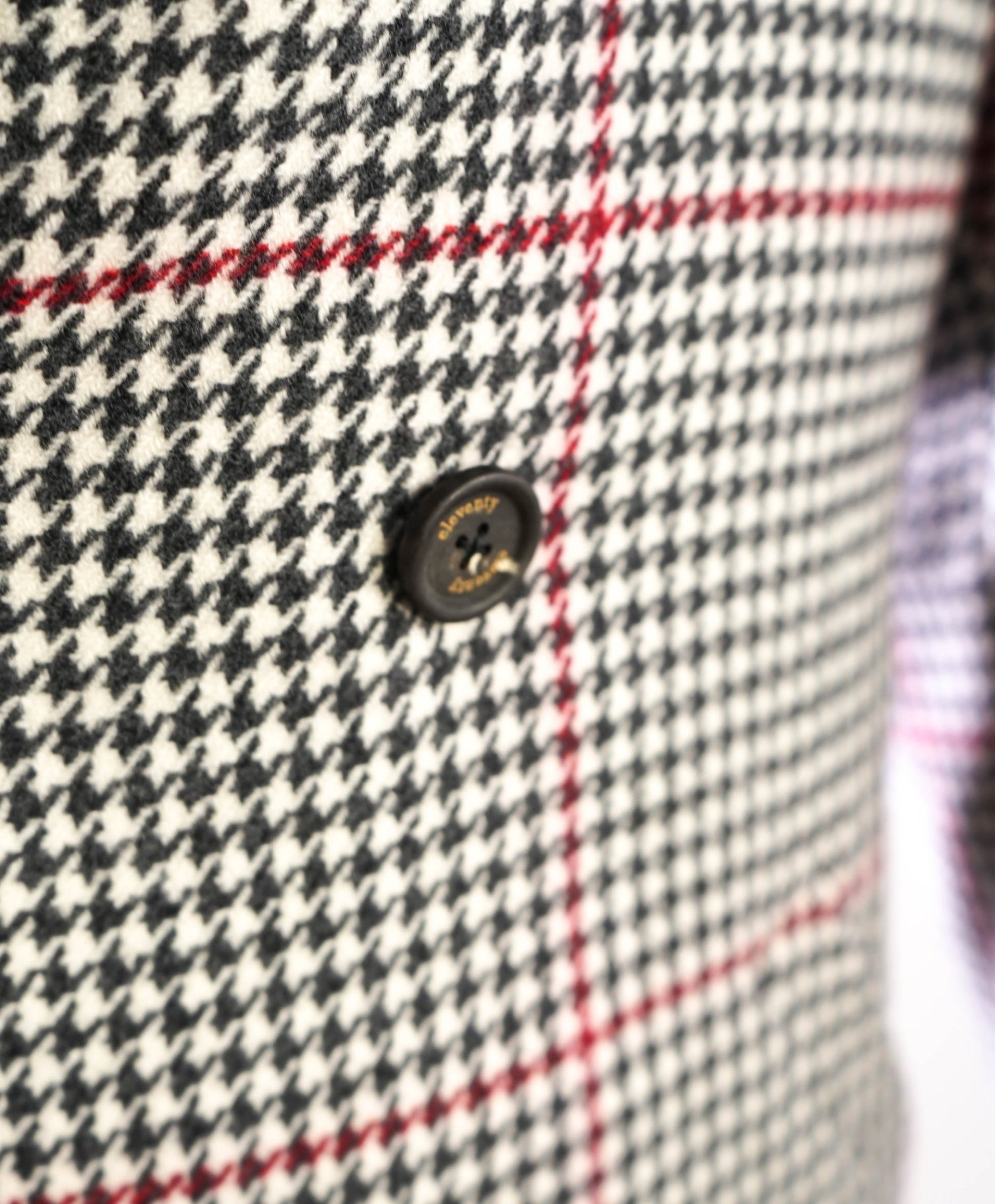 $2,250 ELEVENTY - Oversize Houndstooth CASHMERE/Wool Coat - 42R (52EU)