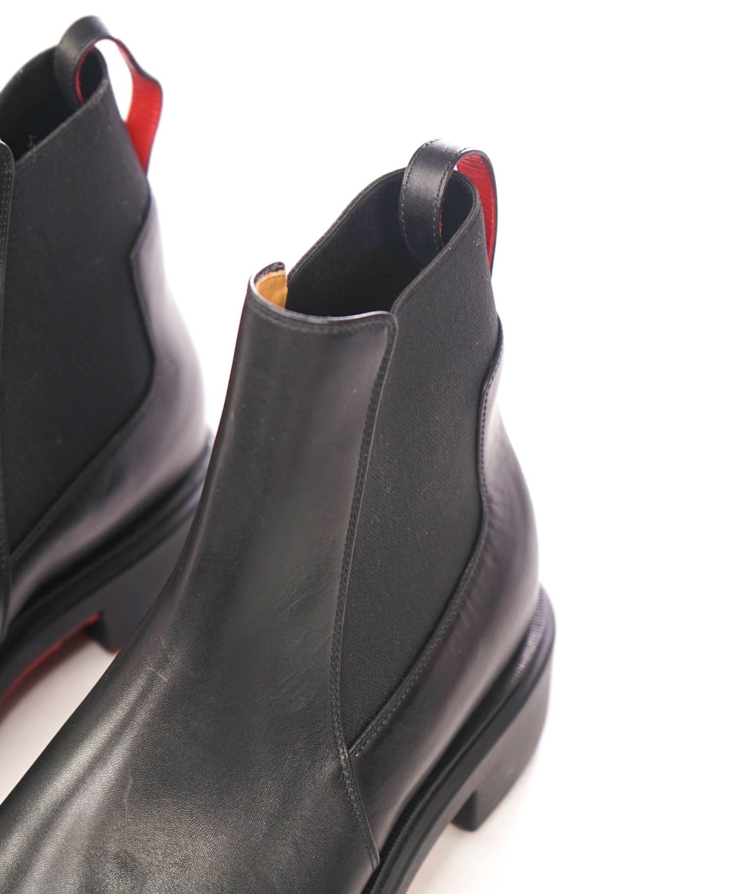 $1,345 CHRISTIAN LOUBOUTIN - Black Leather Boots - US 9 (EU42)