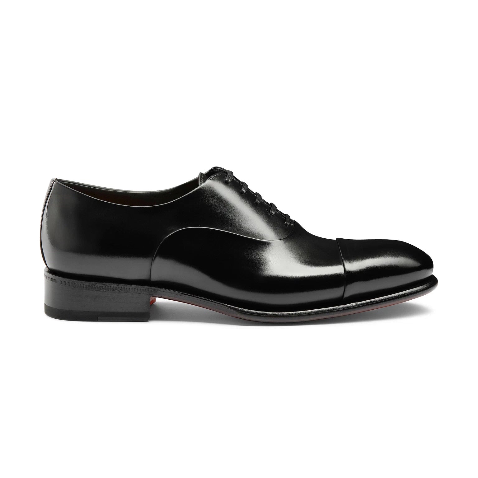 $1,150 SANTONI - Black "GOODYEAR" Leather Oxfords - US 11.5 (10.5UK)