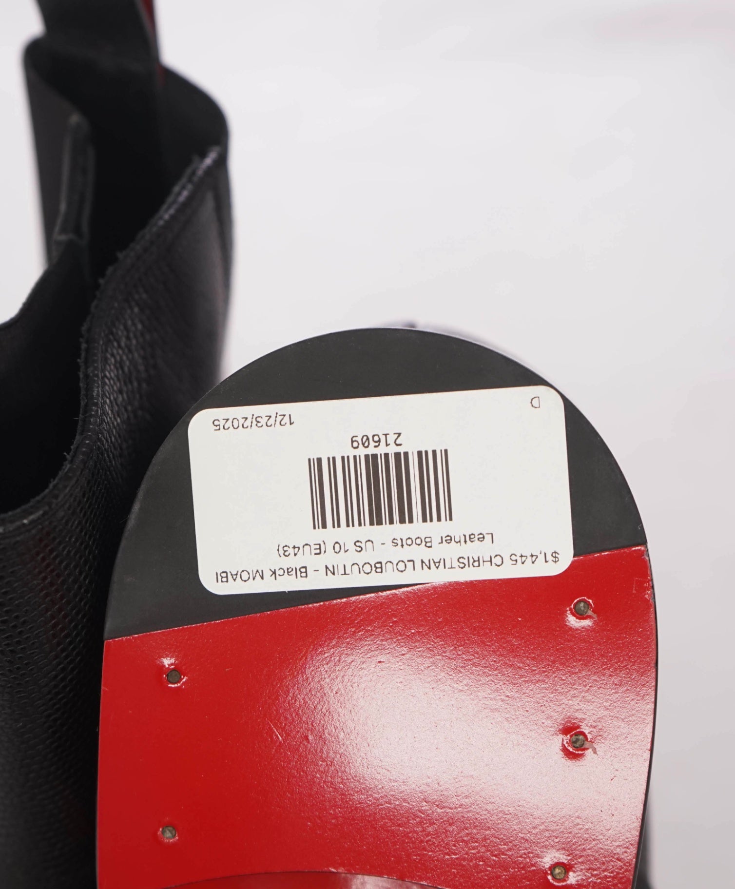 $1,445 CHRISTIAN LOUBOUTIN - BOABI Leather Boots - US 10 (EU43)