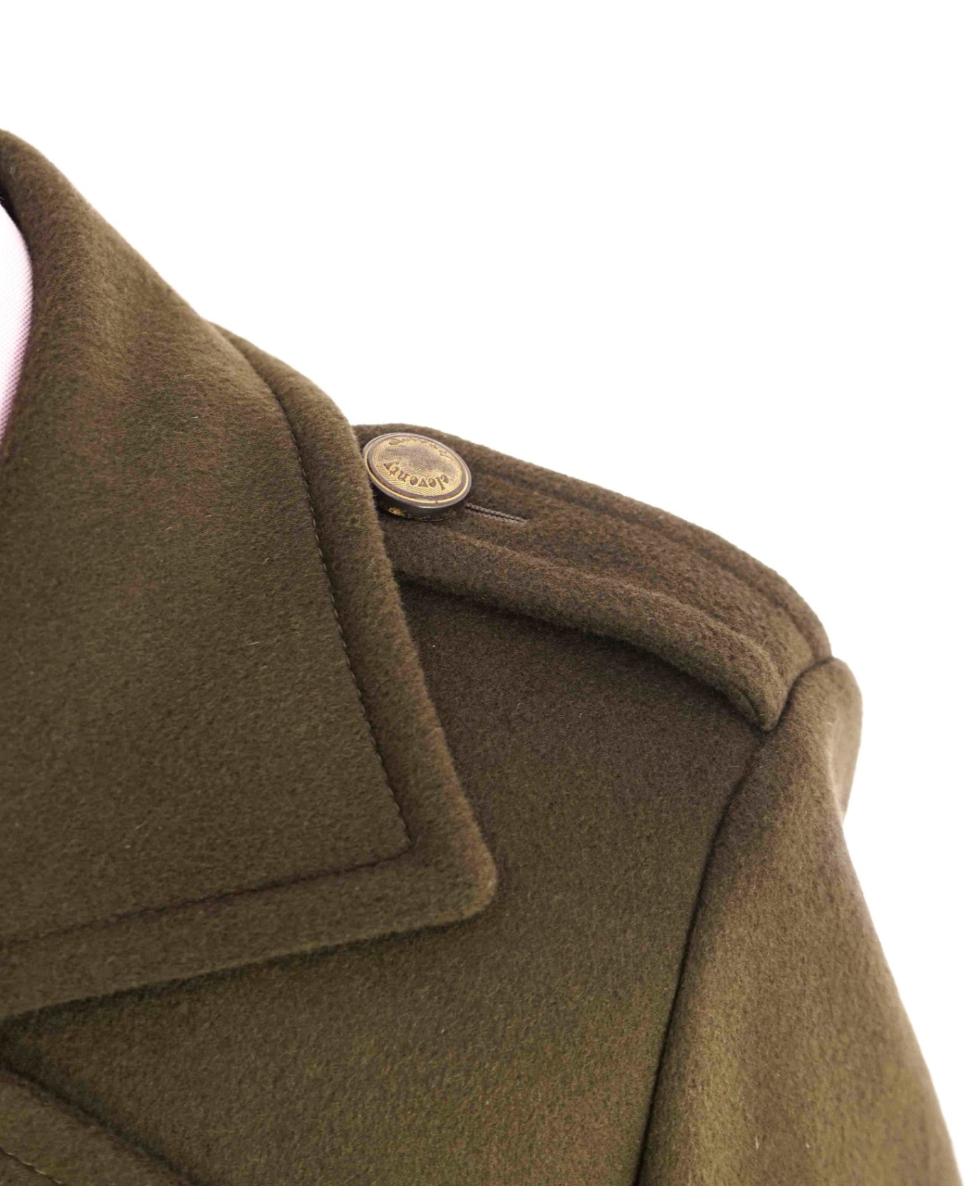 $2,000 ELEVENTY - Green/Gold CASHMERE/Wool Pilot/Aviator Overcoat - 42R (52EU)