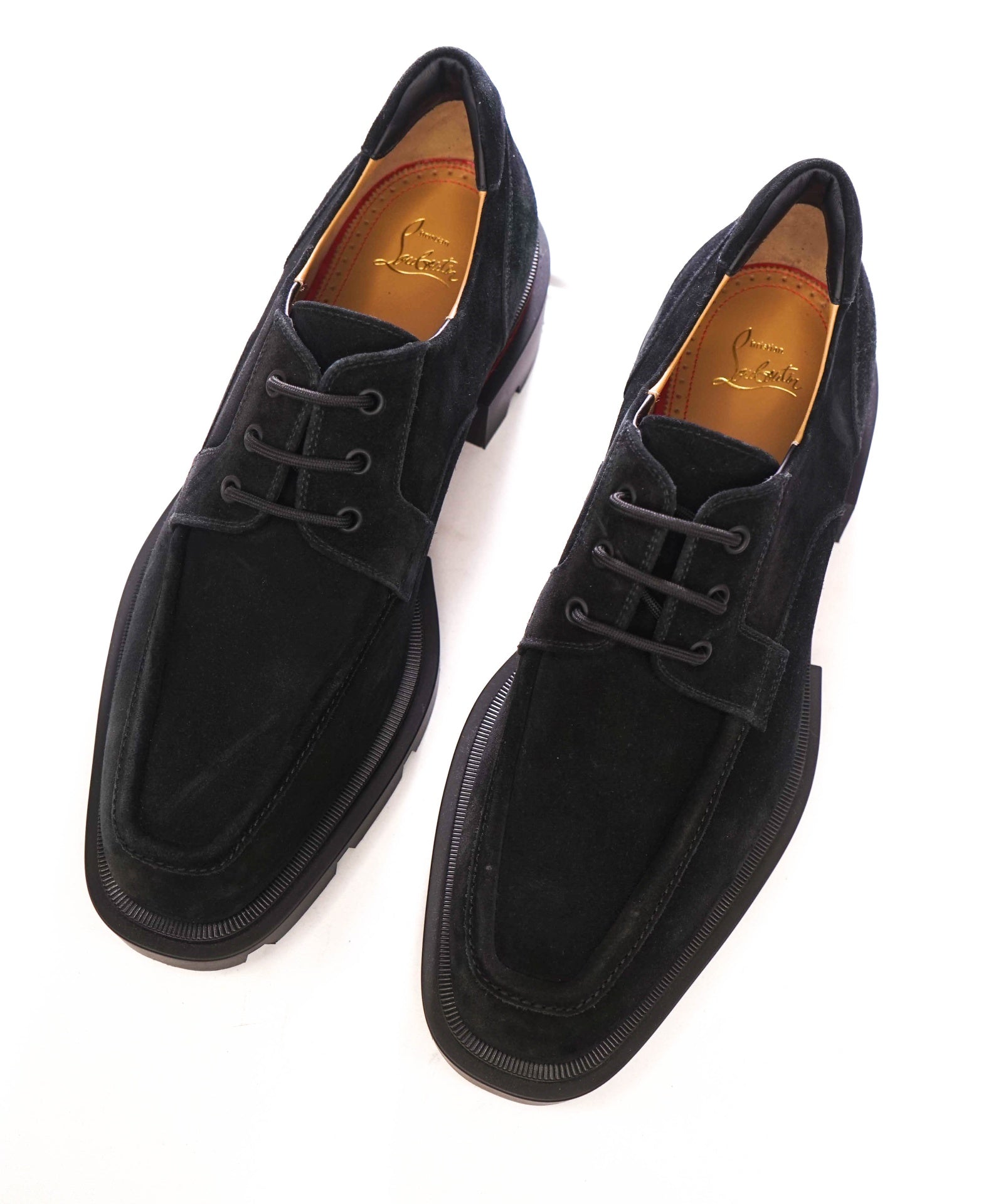 $1,195 CHRISTIAN LOUBOUTIN - "Our Georges L" Lug Sole Derby - US 12.5 (45.5EU)