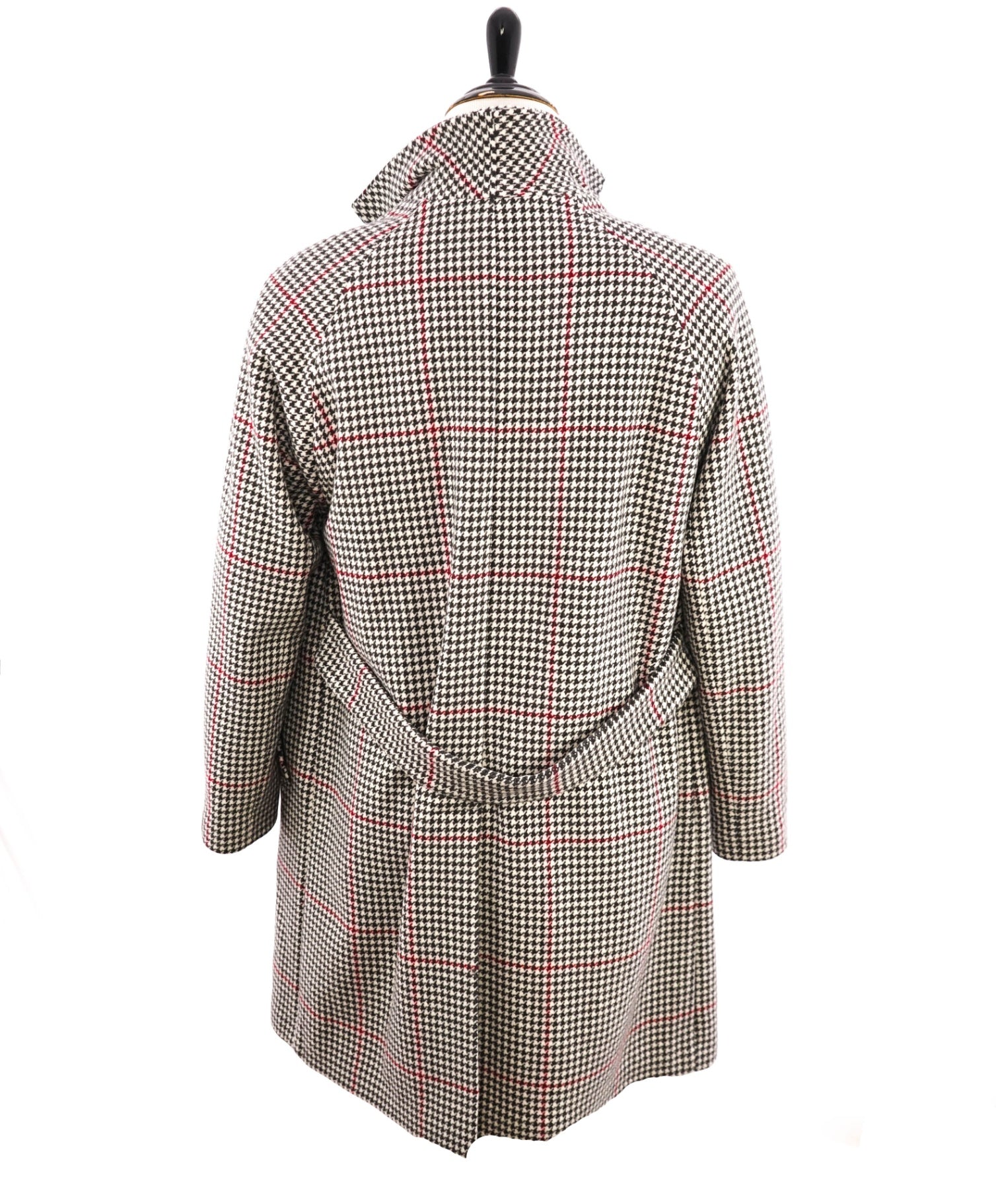 $2,250 ELEVENTY - Oversize Houndstooth CASHMERE/Wool Coat - 40R (50 EU)