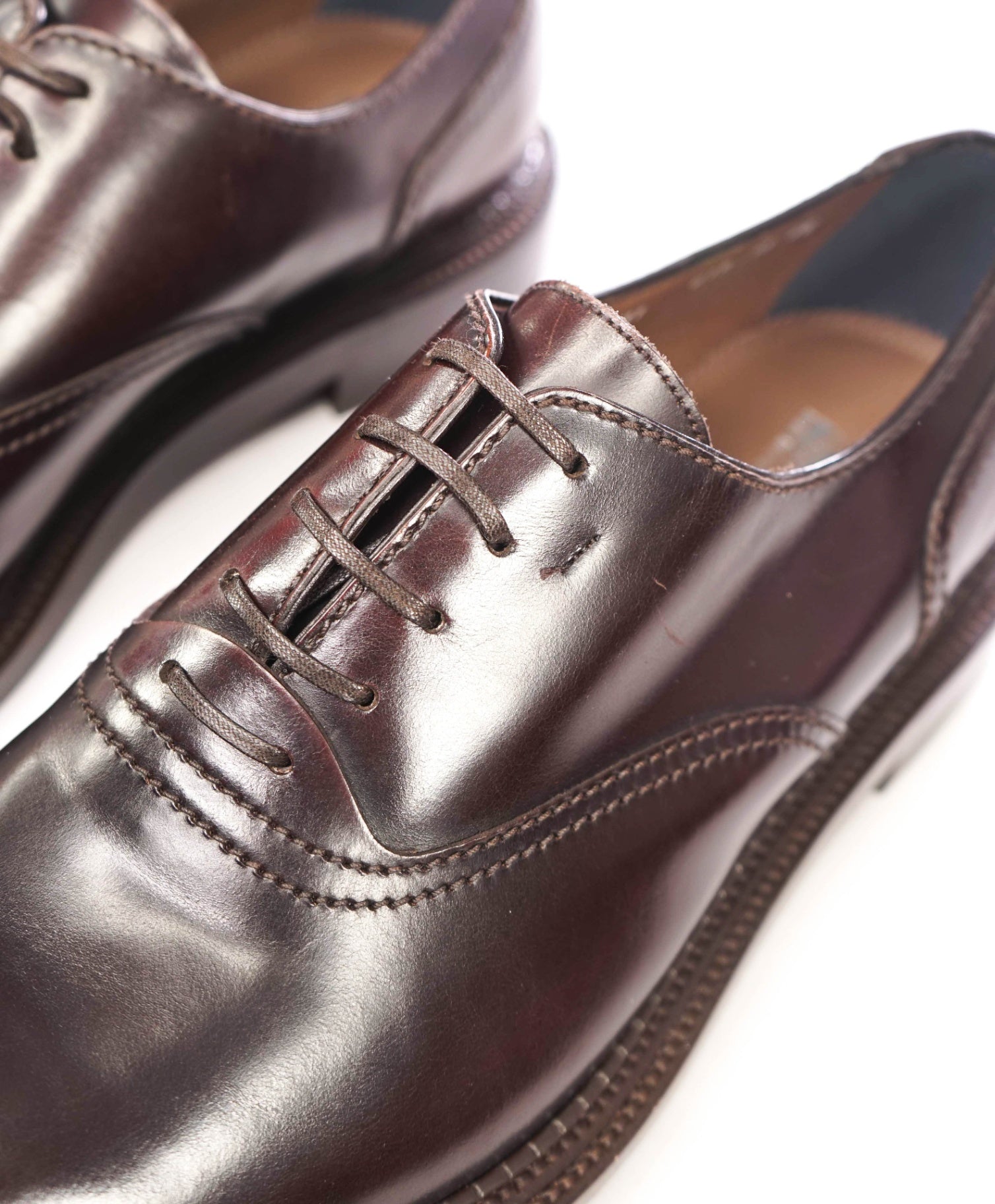 $895 FERRAGAMO - Chocolate Brown Leather *RIGEL* Oxfords - 13 EE
