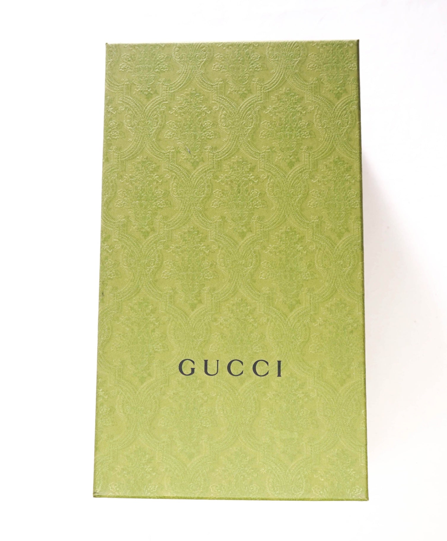 $950 GUCCI - Ivory White Leather GG Loafers - 10.5 (10G)
