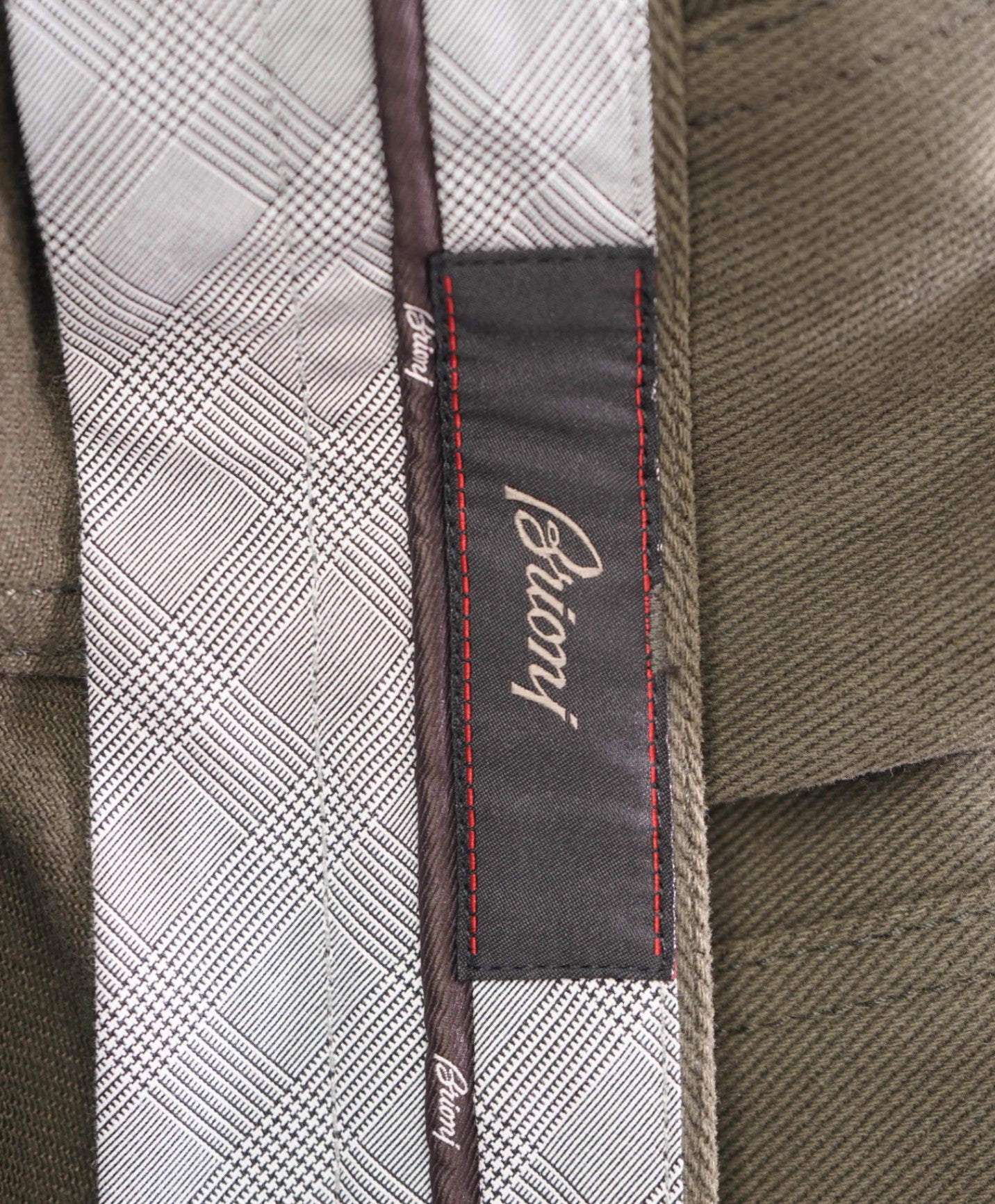$1,095 BRIONI - Solid Green 5-Pocket Cotton Pants - 44W