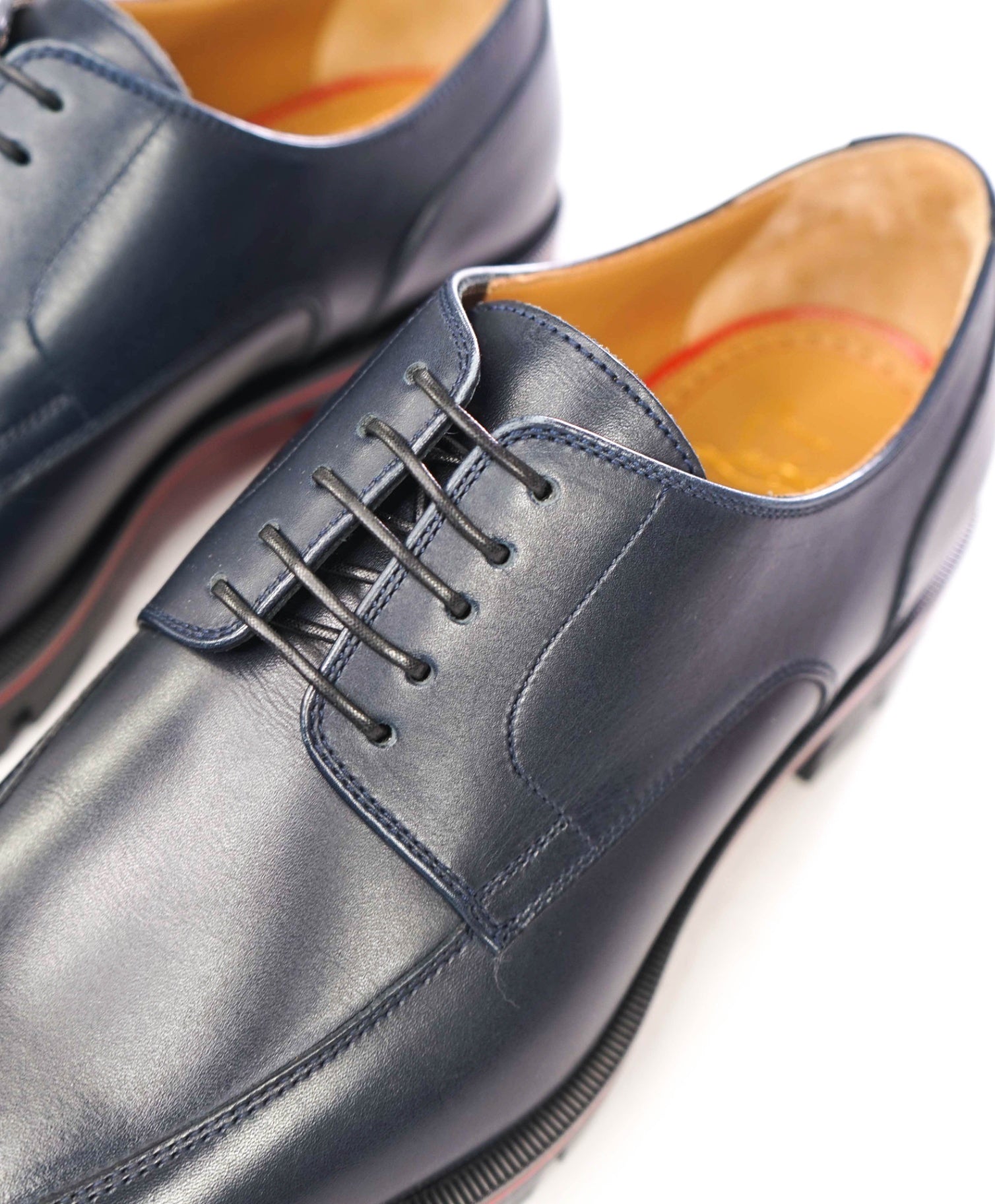 $1,190 CHRISTIAN LOUBOUTIN - Navy Blue Leather *DAVISOL* Derby - US 8.5 (41.5EU)