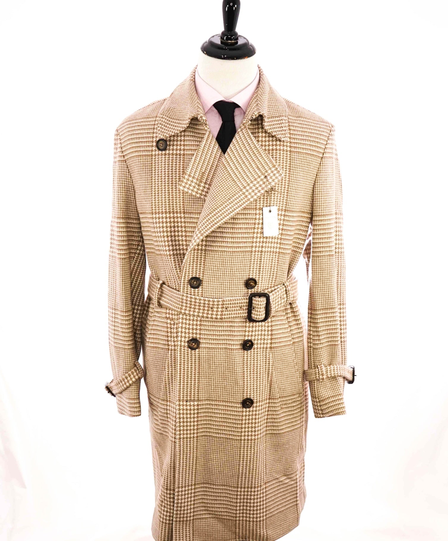 $2,695 ELEVENTY -Breasted CASHMERE/WOOL Trench Coat- 40 (50EU)