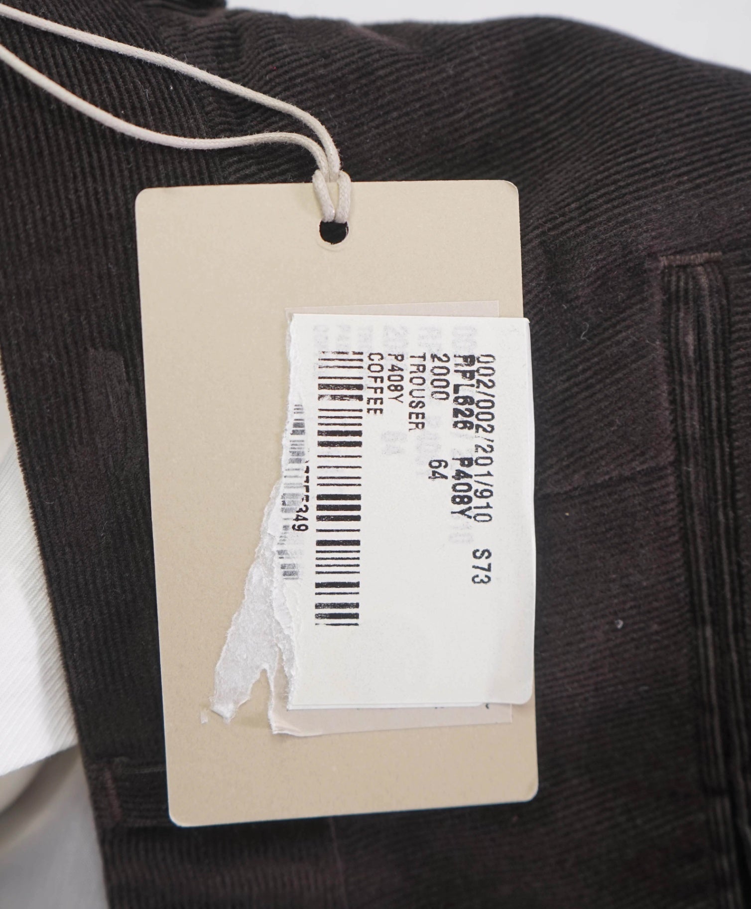 $1.095 BRIONI - Brown Corduroy Pants - 44W
