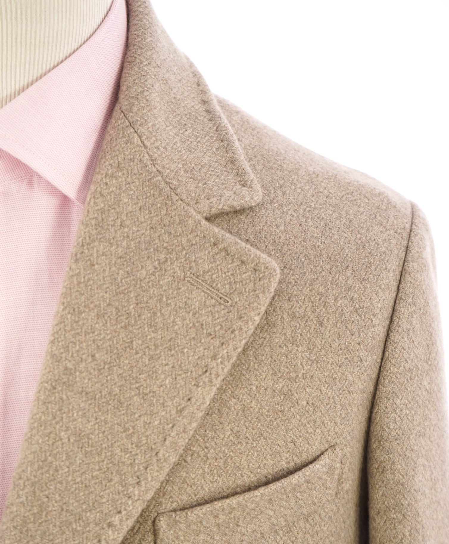 $4,000 ELEVENTY - *100% PURE CASHMERE* Mens Neutral Overcoat- 48 US